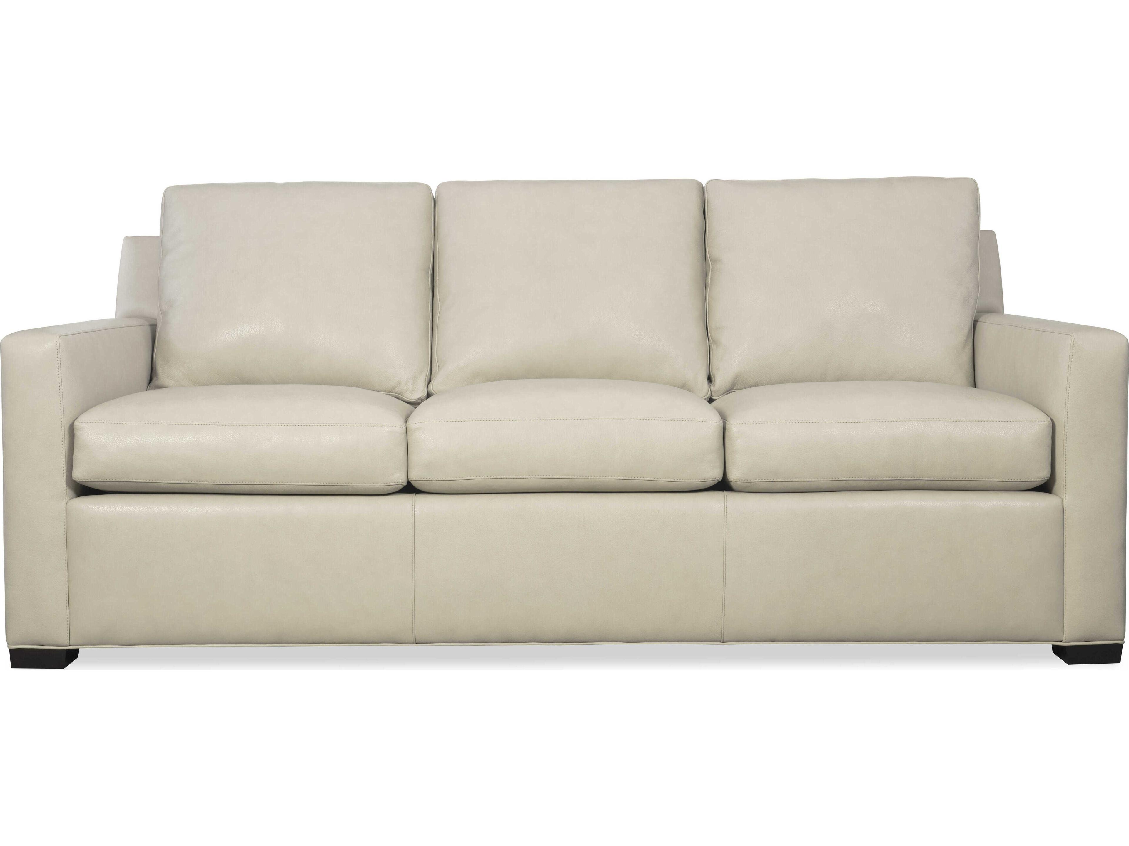 Hancock & Moore H&M Home Lawson Fergus Bisque Leather Sofa