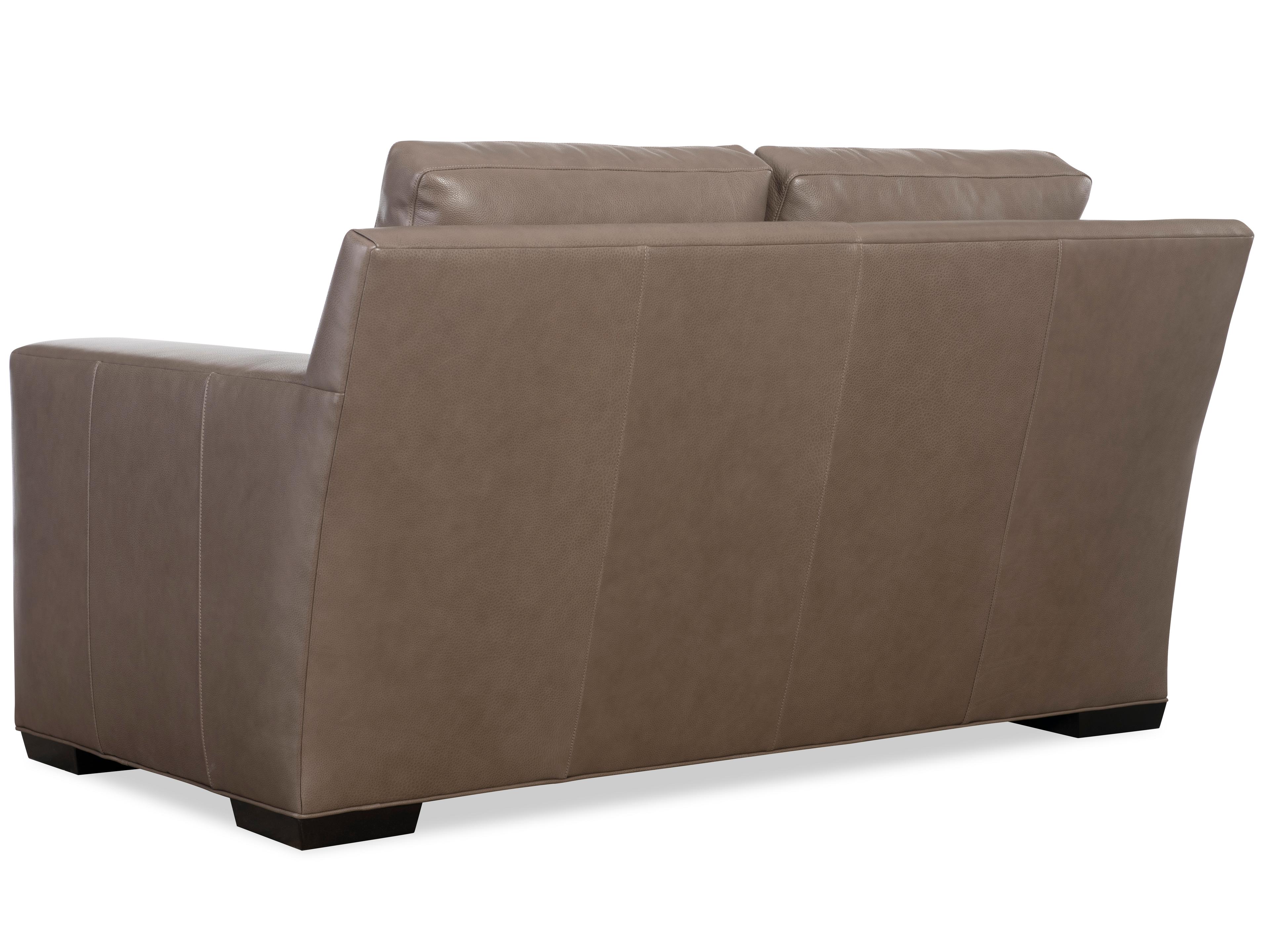 Hancock & Moore H&M Home Octavius Fergus Truffle Leather Loveseat