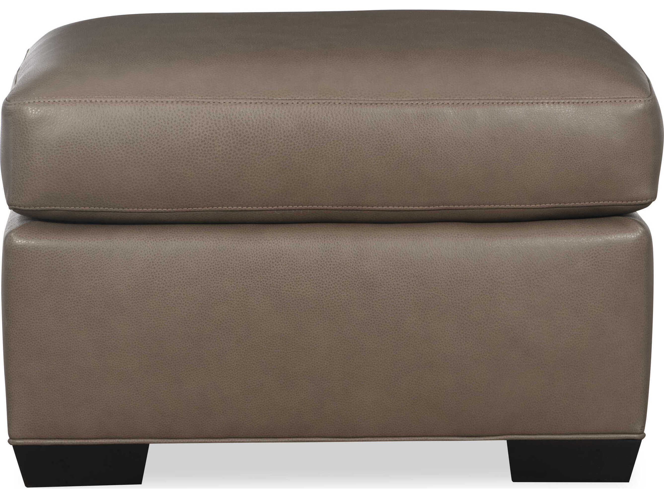 Hancock & Moore H&M Home Octavius Fergus Truffle Leather Ottoman