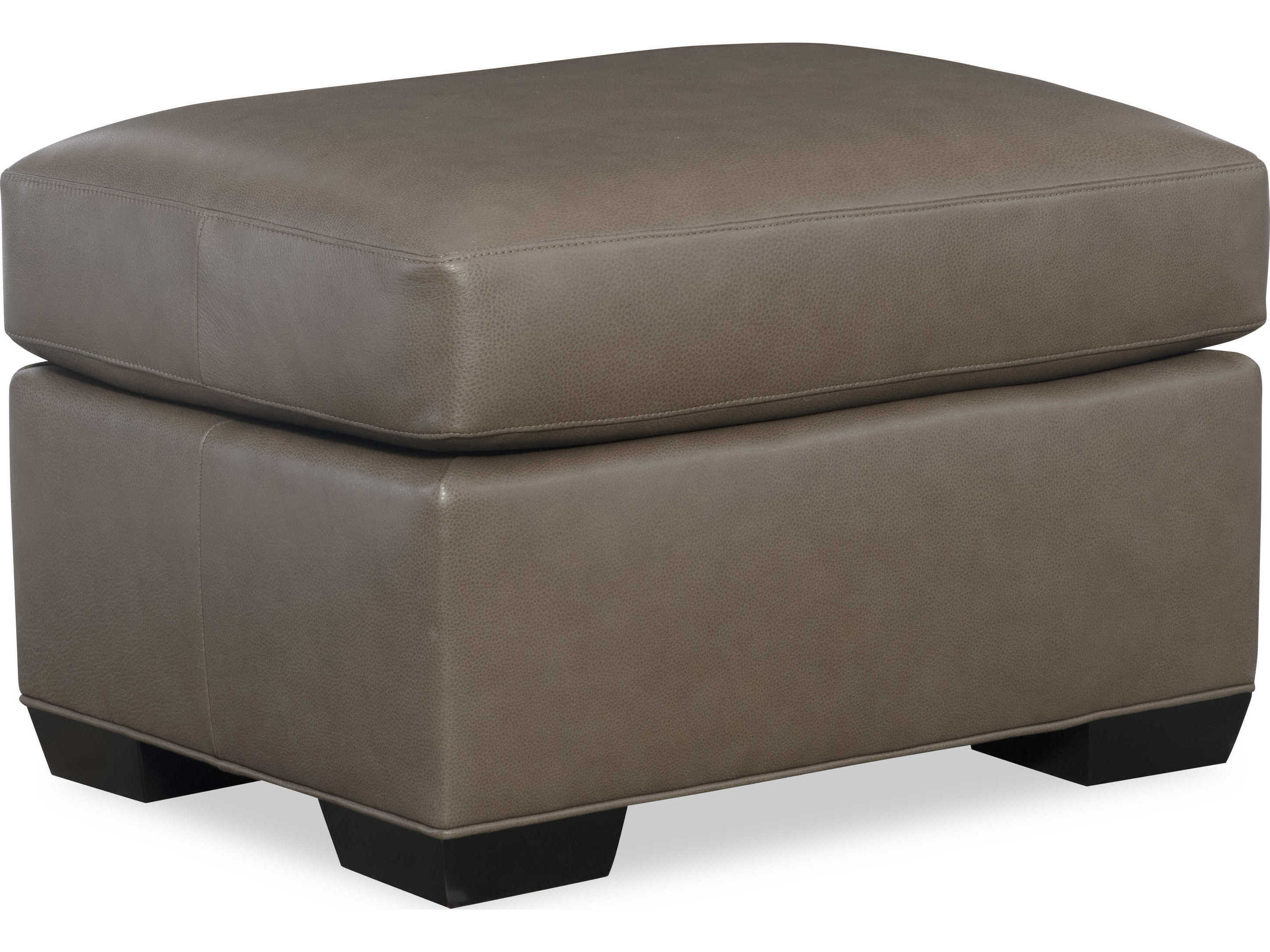 Hancock & Moore H&M Home Octavius Fergus Truffle Leather Ottoman