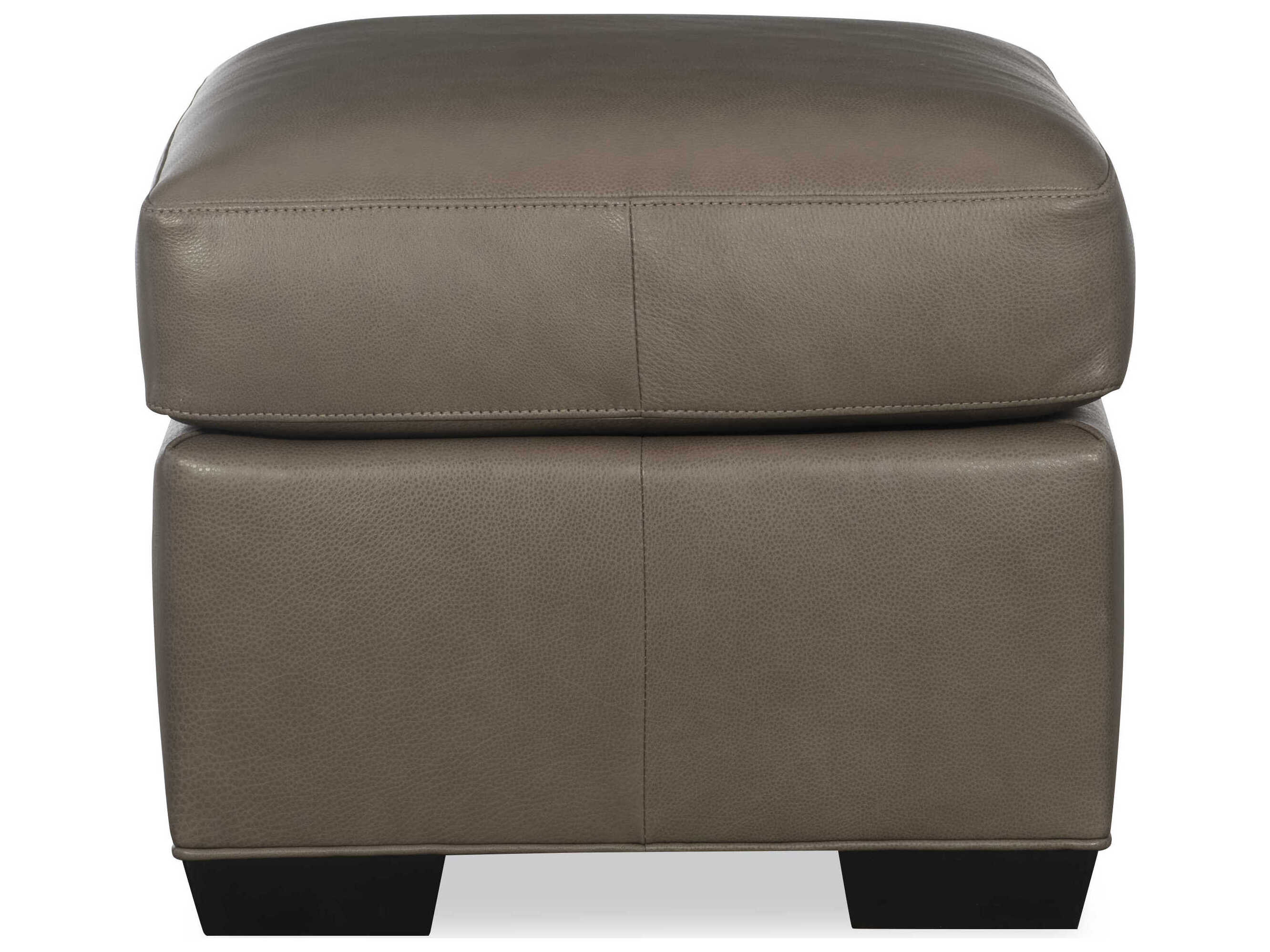 Hancock & Moore H&M Home Octavius Fergus Truffle Leather Ottoman