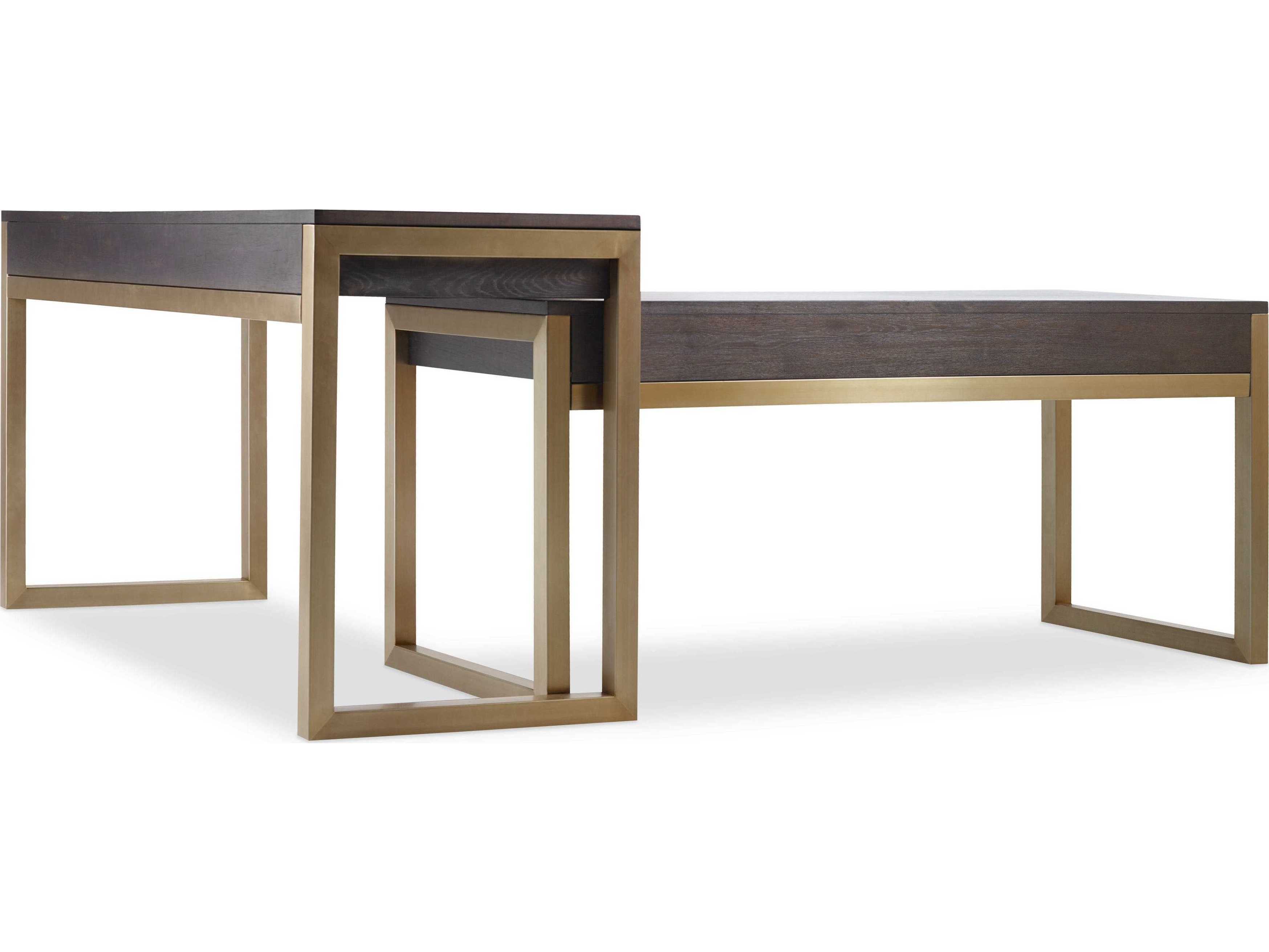 Hooker Furniture Curata Freestanding Midnight Brown Oak Wood Secretary Desk