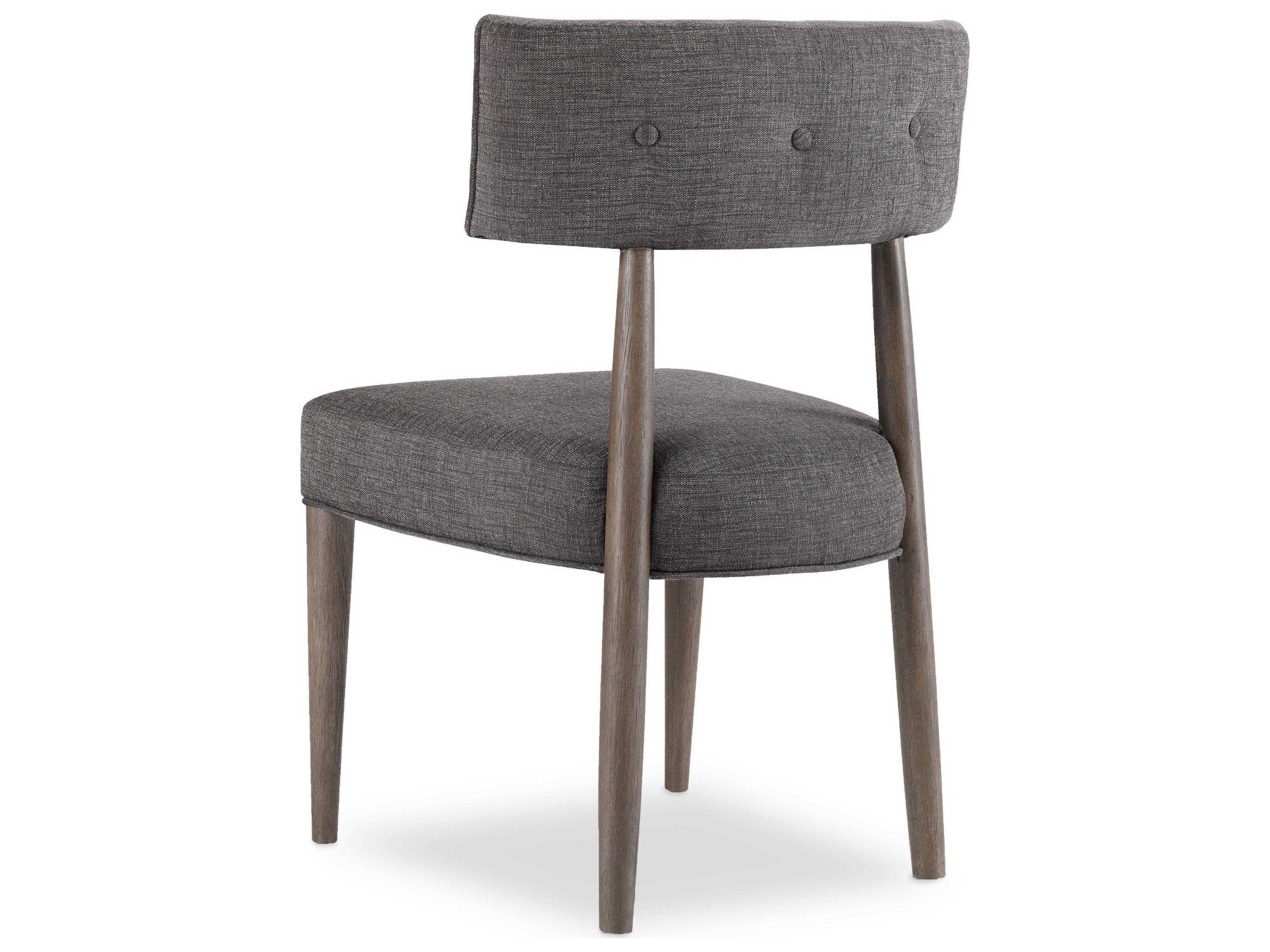 Hooker Furniture Curata Tufted Rubberwood Gray Upholstered Side Dining Chair