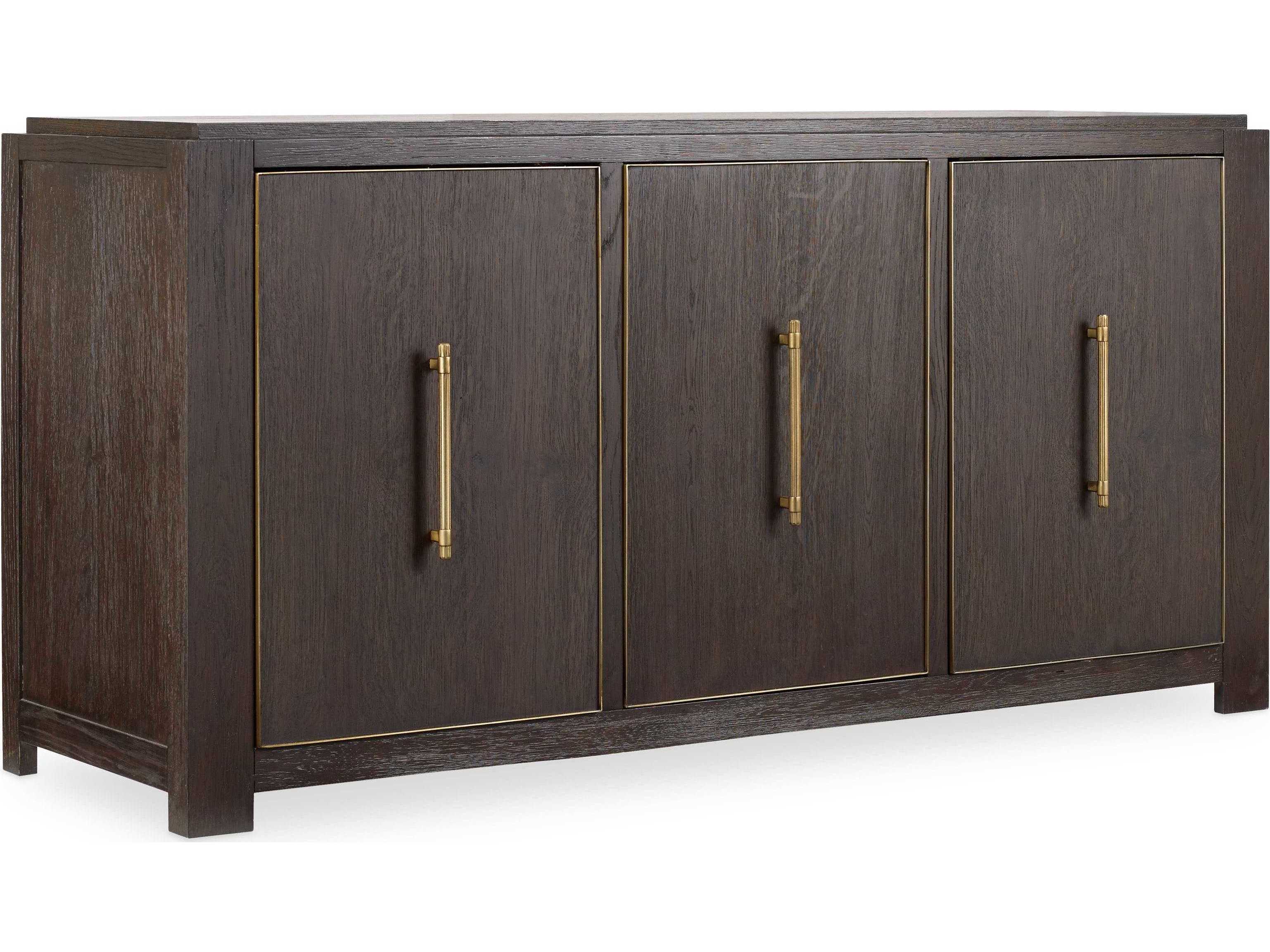 Hooker Furniture Curata 64" Oak Wood Midnight Credenza Sideboard
