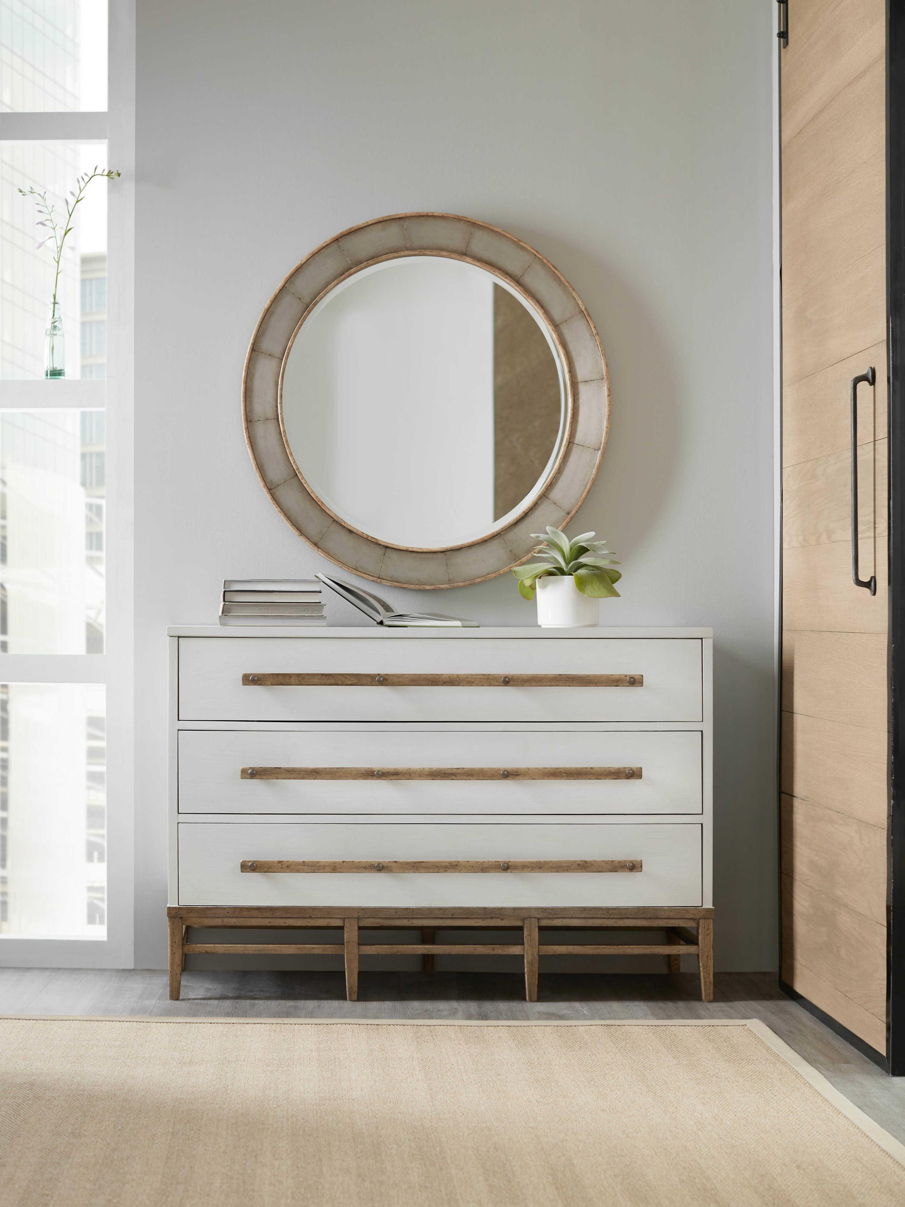 Hooker Furniture American Life - Urban Elevation 3-Drawers White Light Maple Beech Wood Accent Chest