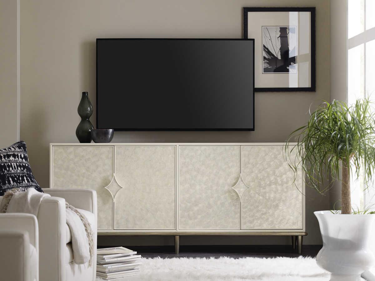 Hooker Furniture 75" Hardwood Creamy White Media Console