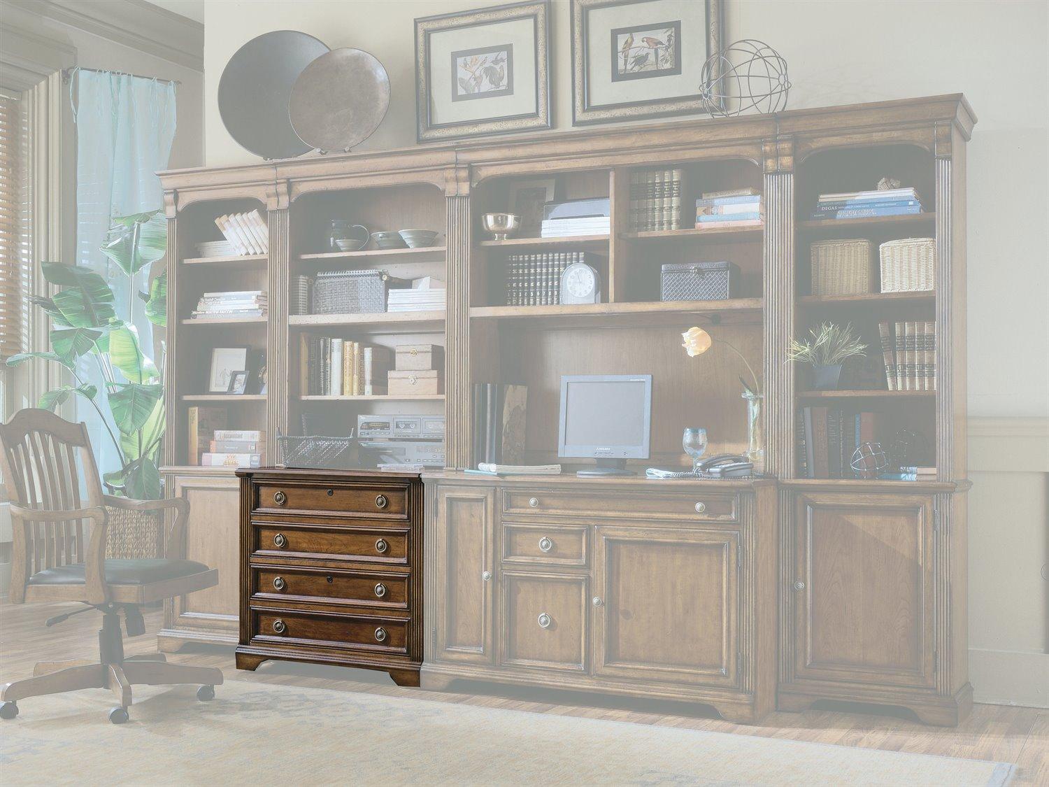 Luxecor Heritage Distressed Clear Cherry Wood File Cabinet