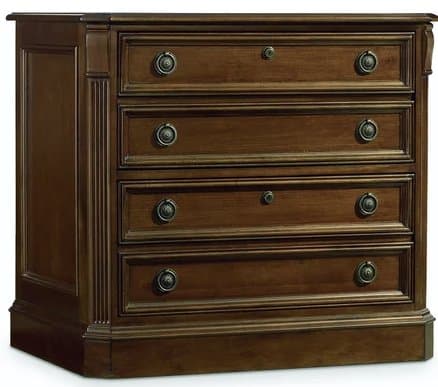 Luxecor Heritage Distressed Clear Cherry Wood File Cabinet
