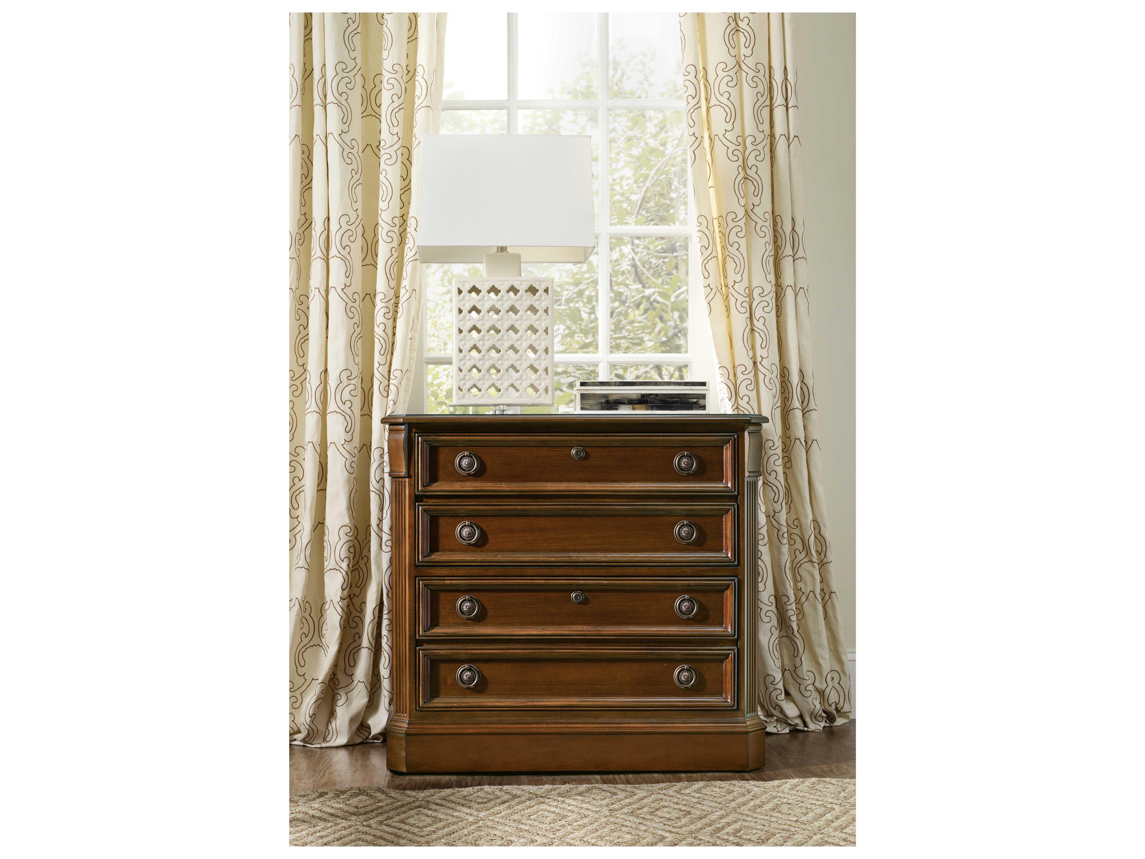 Luxecor Heritage Distressed Clear Cherry Wood File Cabinet