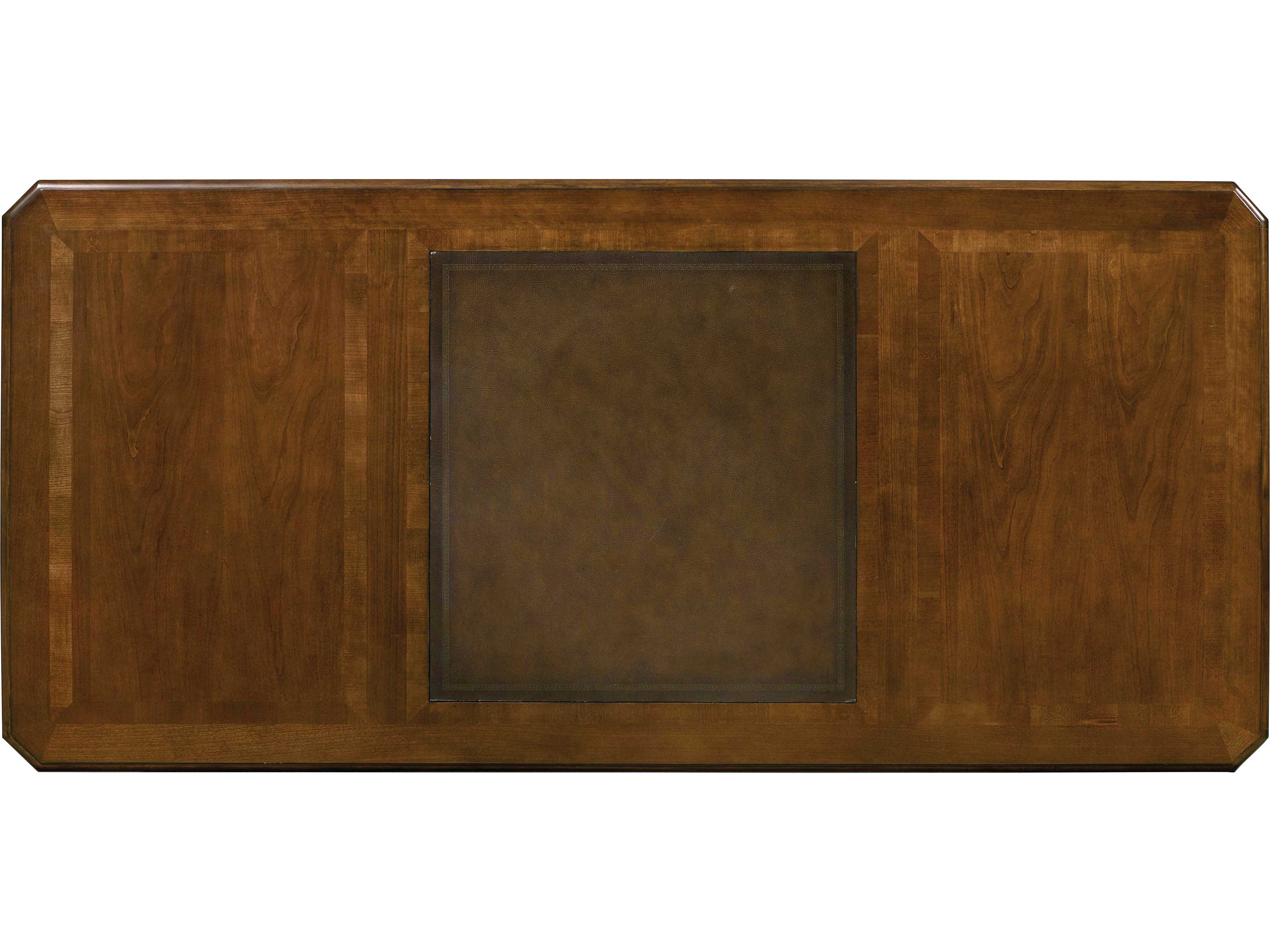 Luxecor Heritage Distressed Clear Cherry Wood Hardwood Executive Desk