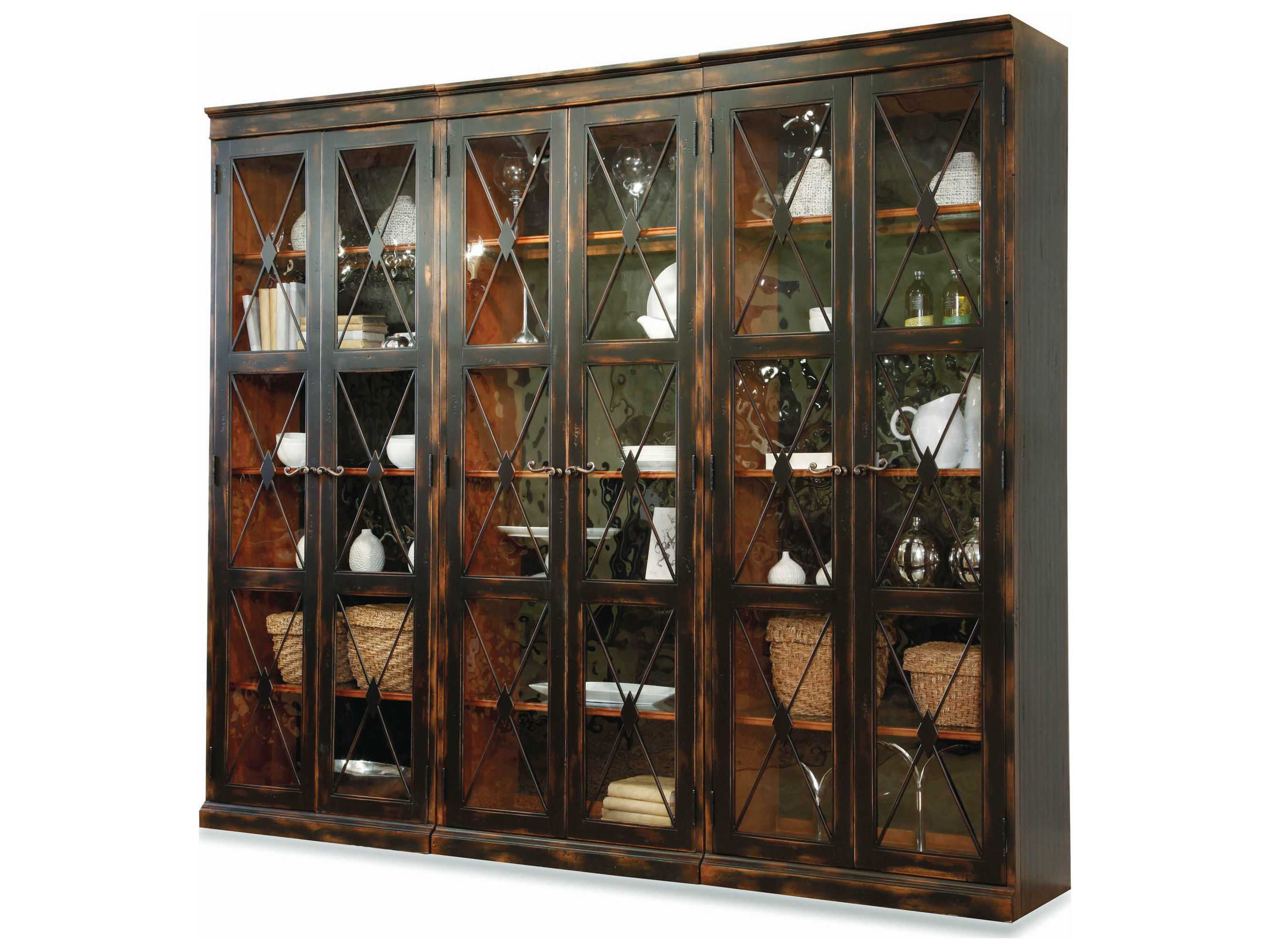 Luxecor Heritage Hardwood Black Display Cabinet