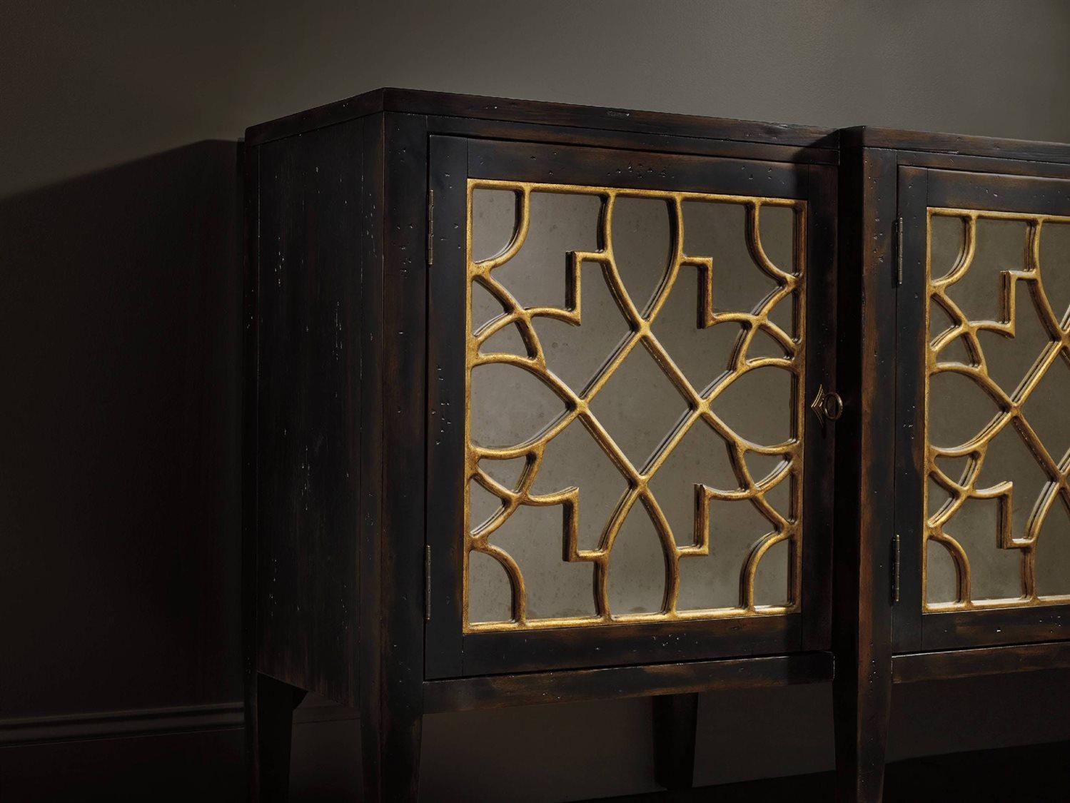 Luxecor Heritage 105" Hardwood Ebony Black Sideboard