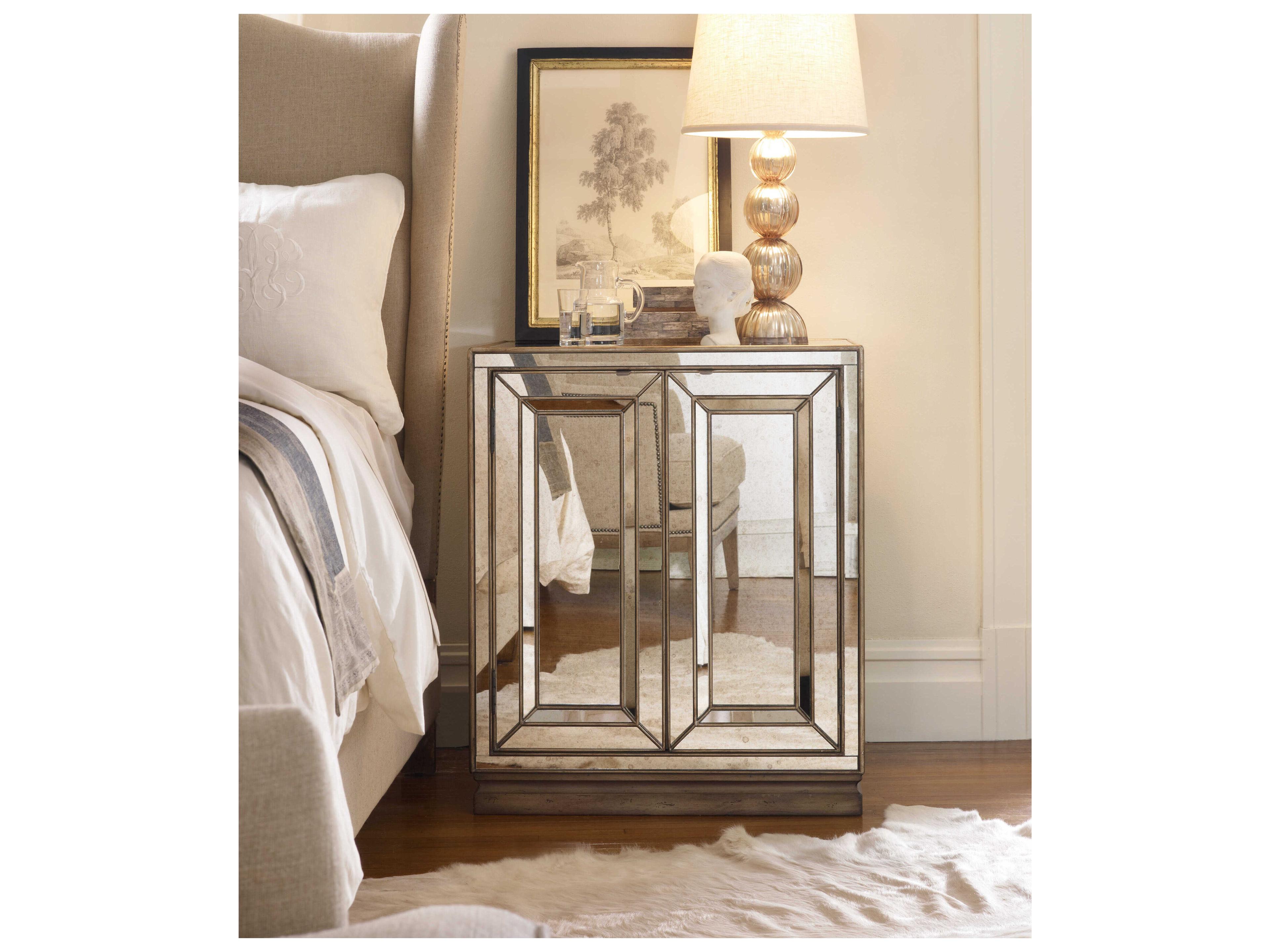 Hooker Furniture Sanctuary Mirrored Nightstand