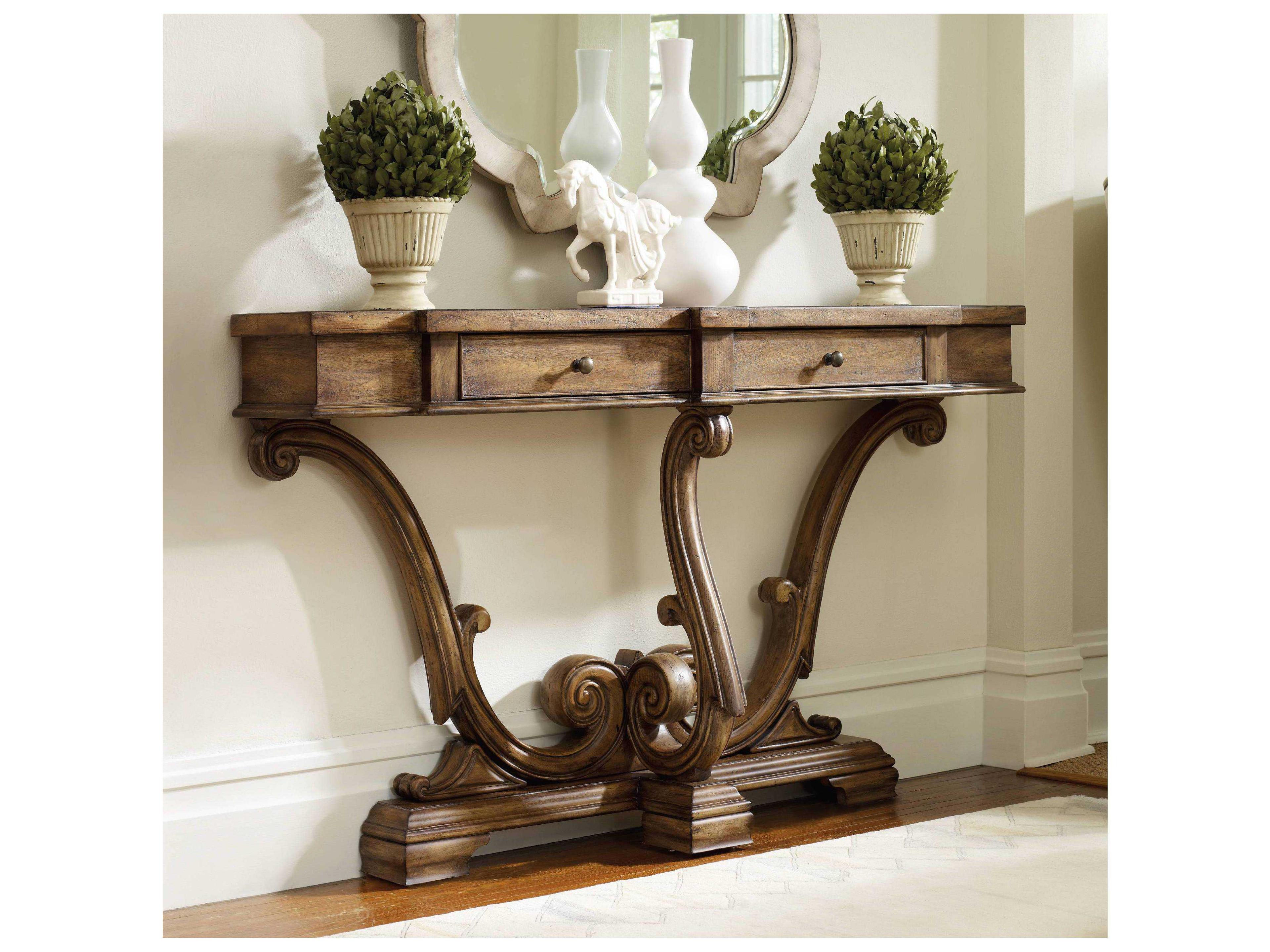 Hooker Furniture Sanctuary Rectangular Wood Console Table