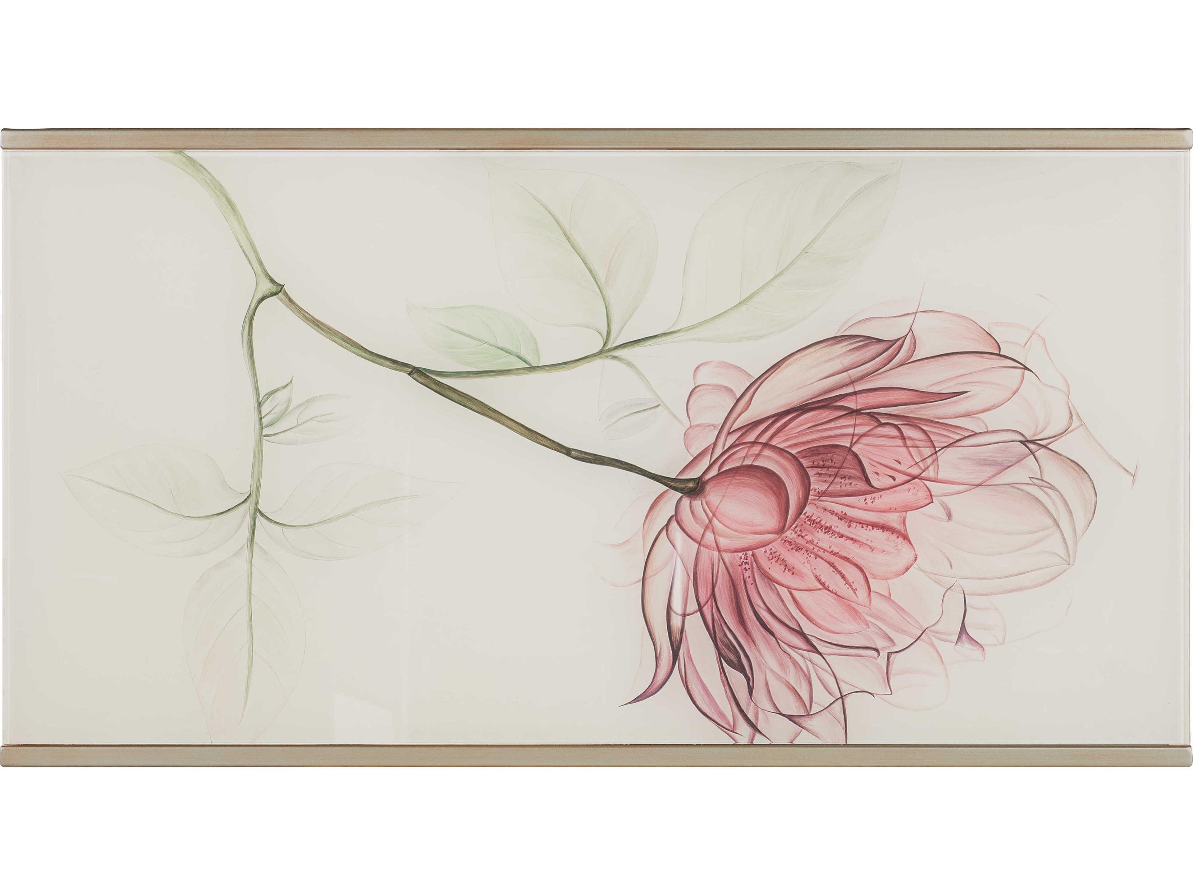 Hooker Furniture Komen Blossoming Hope Gold Writing Desk