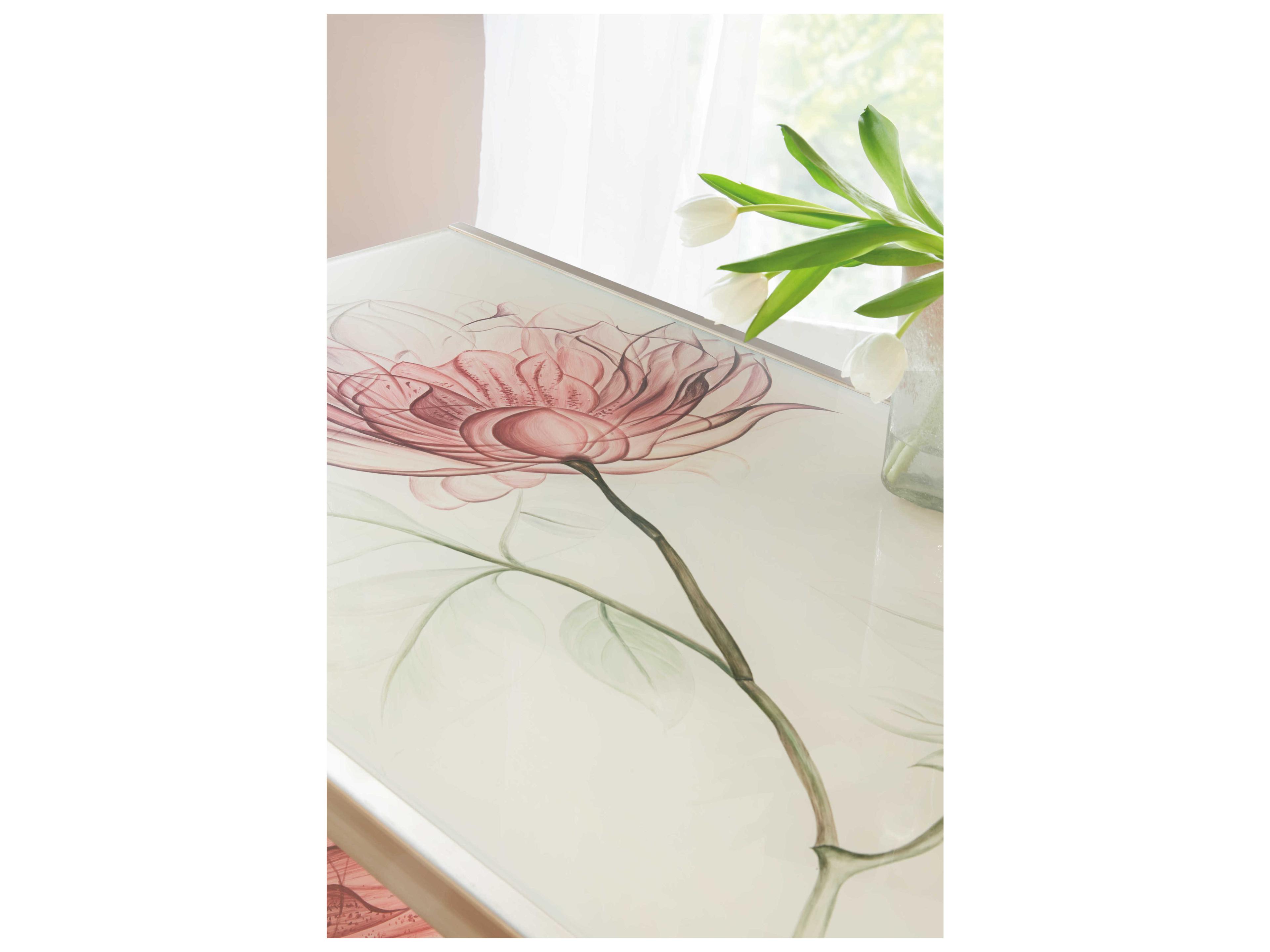 Hooker Furniture Komen Blossoming Hope Gold Writing Desk