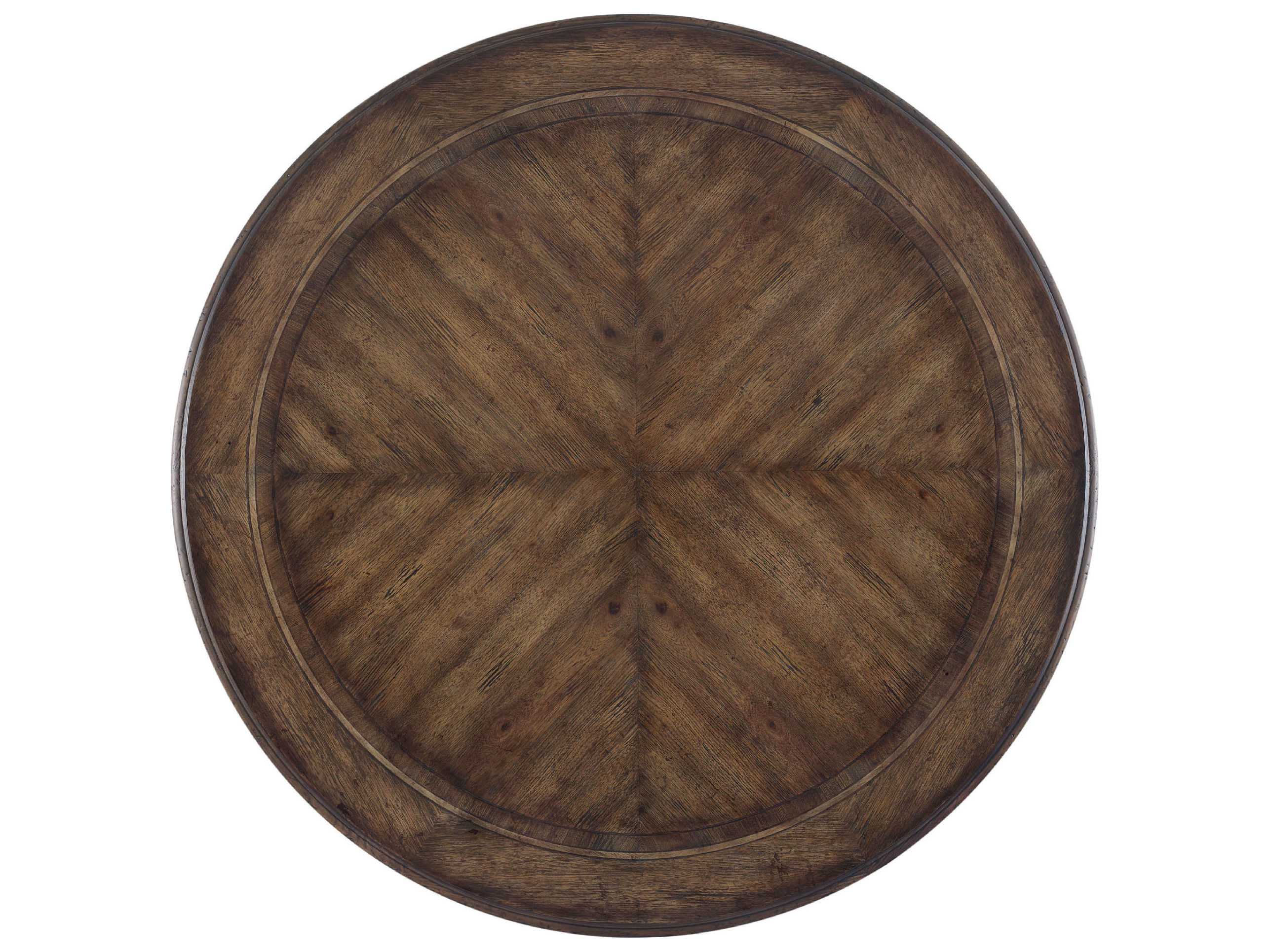 Hooker Furniture Rhapsody Round Wood Rustic Walnut Dining Table