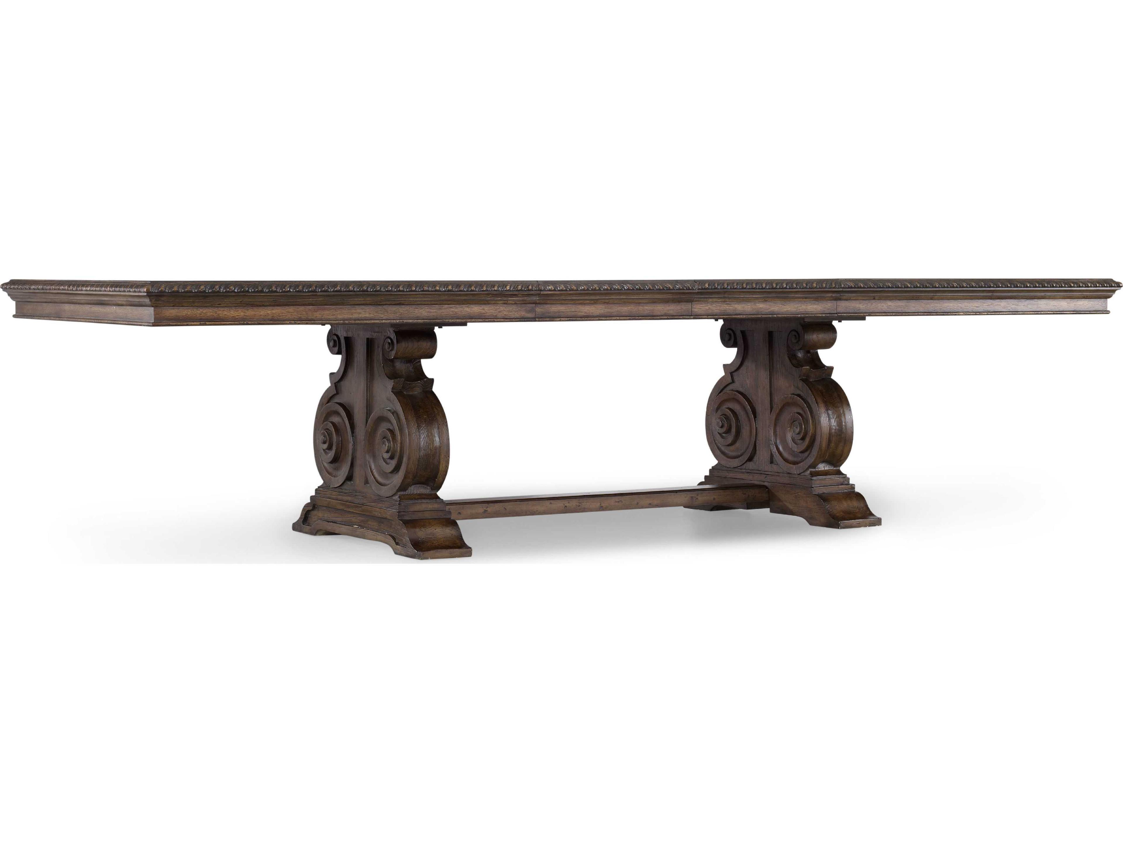 Hooker Furniture Rhapsody Rectangular Wood Rustic Walnut Dining Table