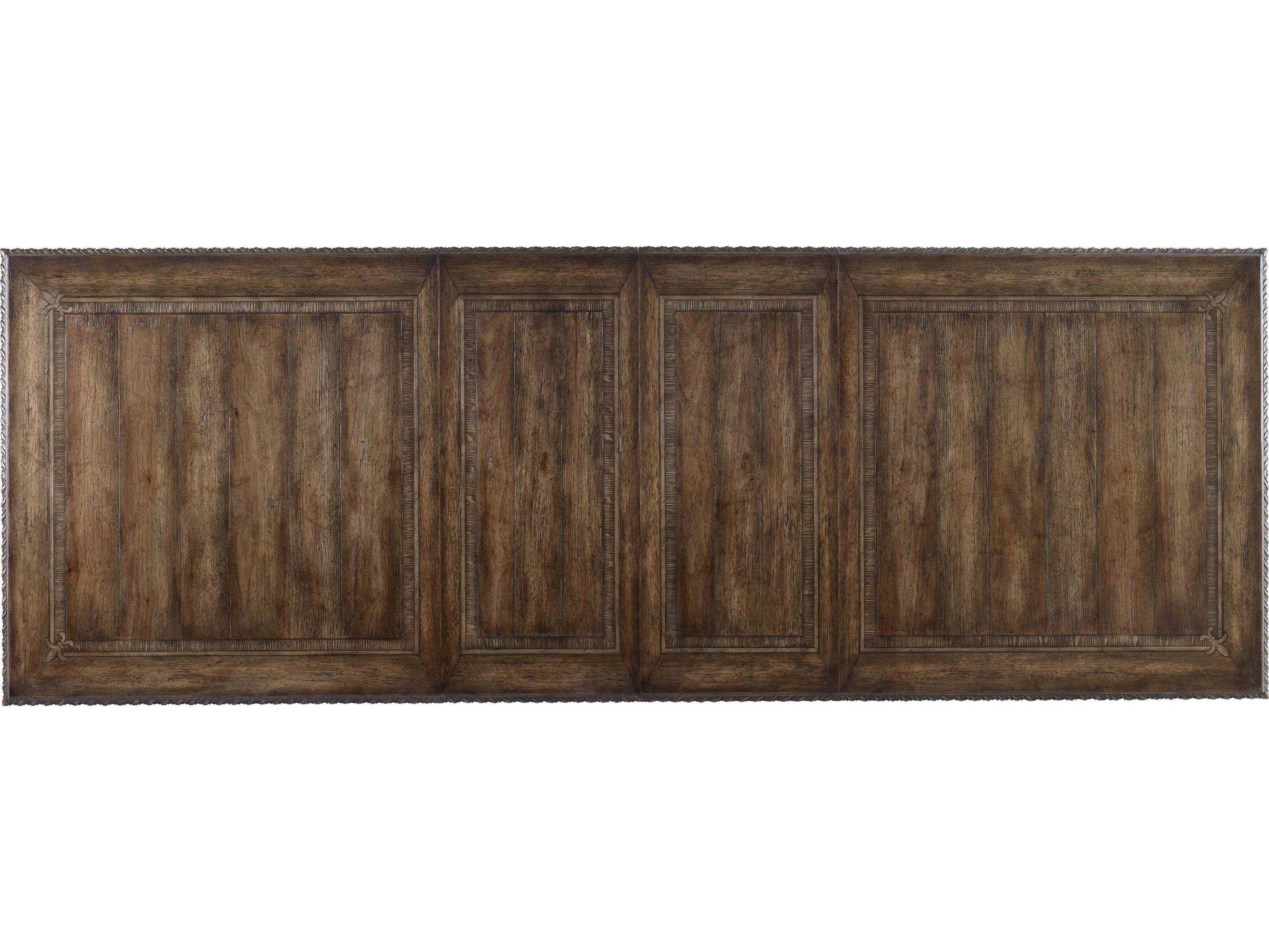 Hooker Furniture Rhapsody Rectangular Wood Rustic Walnut Dining Table