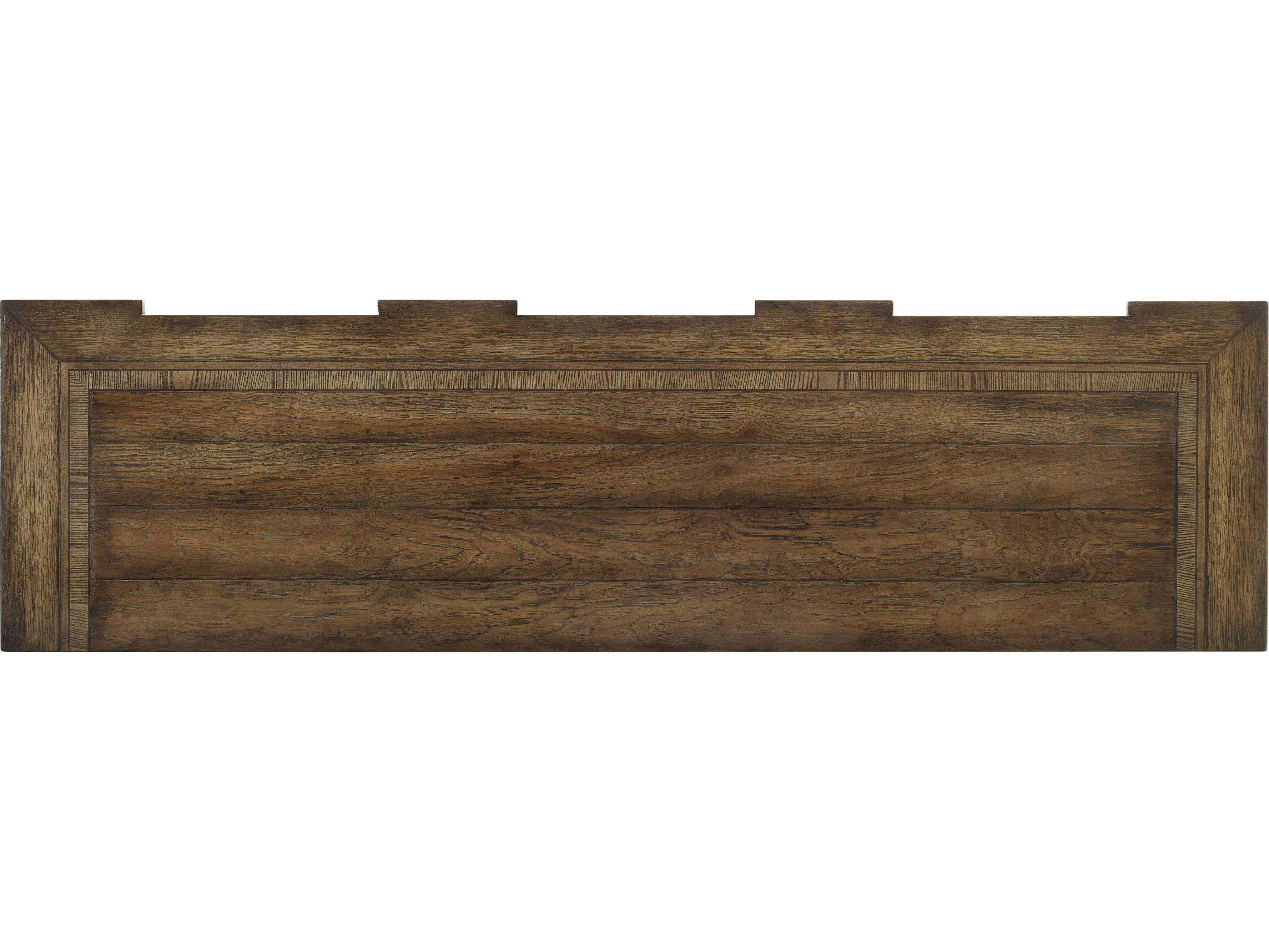 Hooker Furniture Rhapsody 72" Ash Wood Walnut Colored Rustic Credenza Sideboard