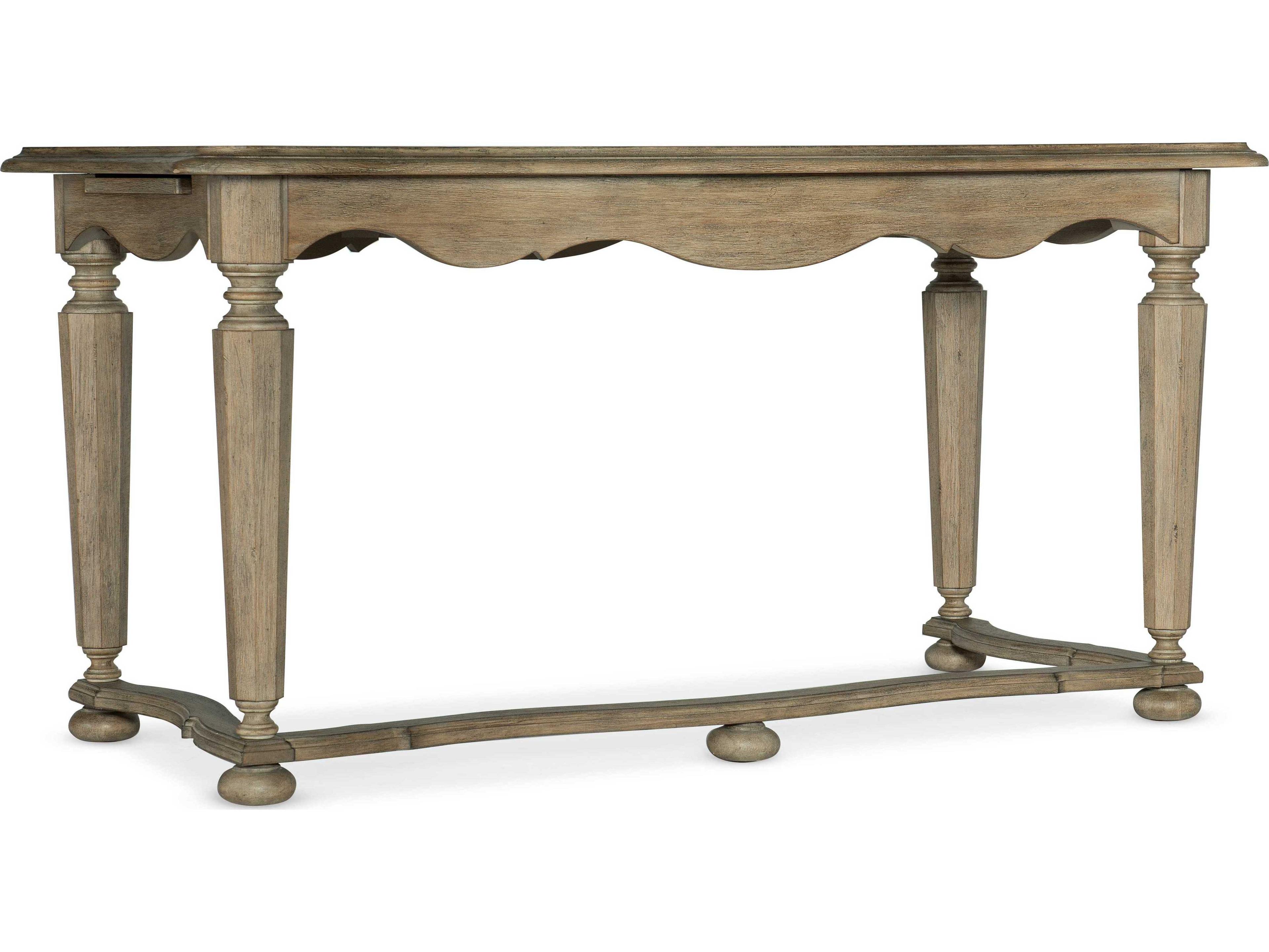 Hooker Furniture Work Your Way Corsica Light Wood Brown Acacia Writing Desk