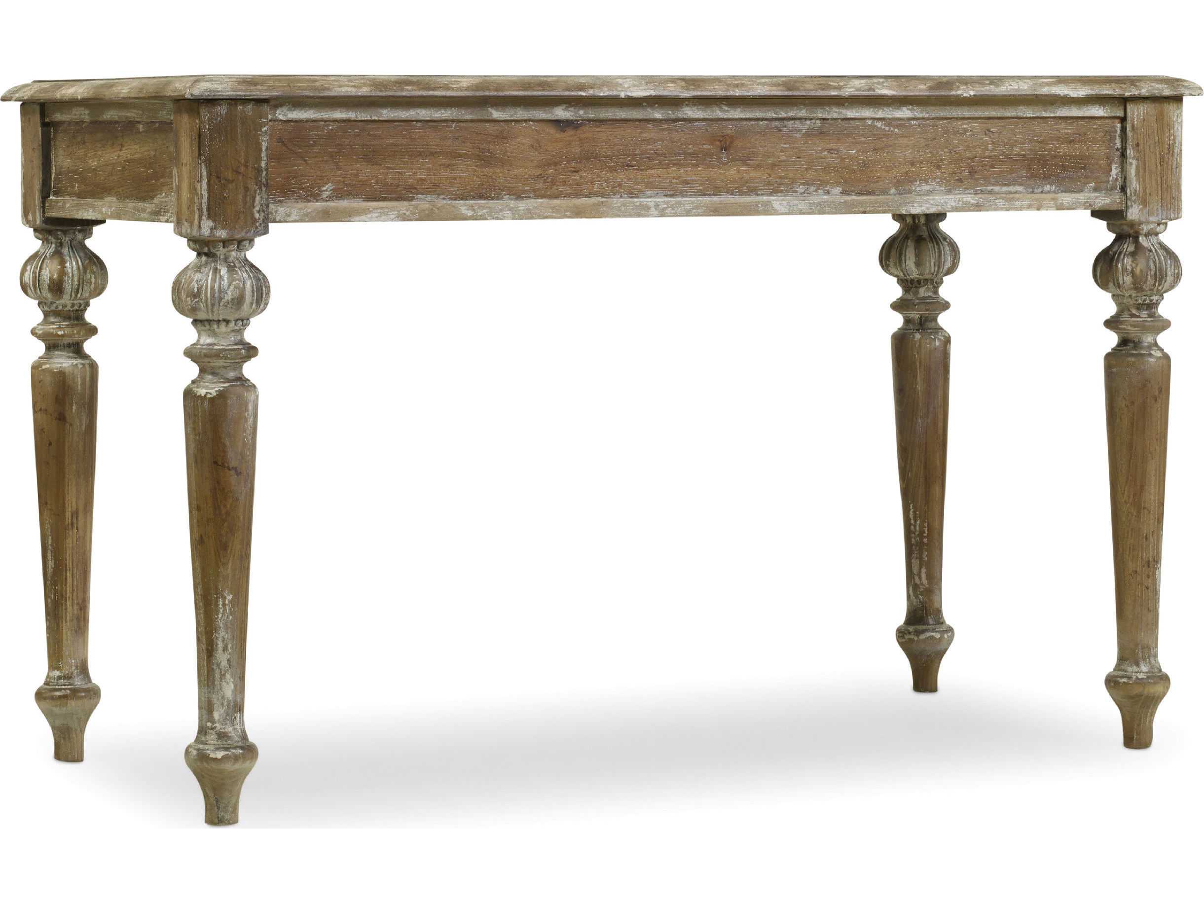 Luxecor Heritage Light Wood Brown Hardwood Writing Desk