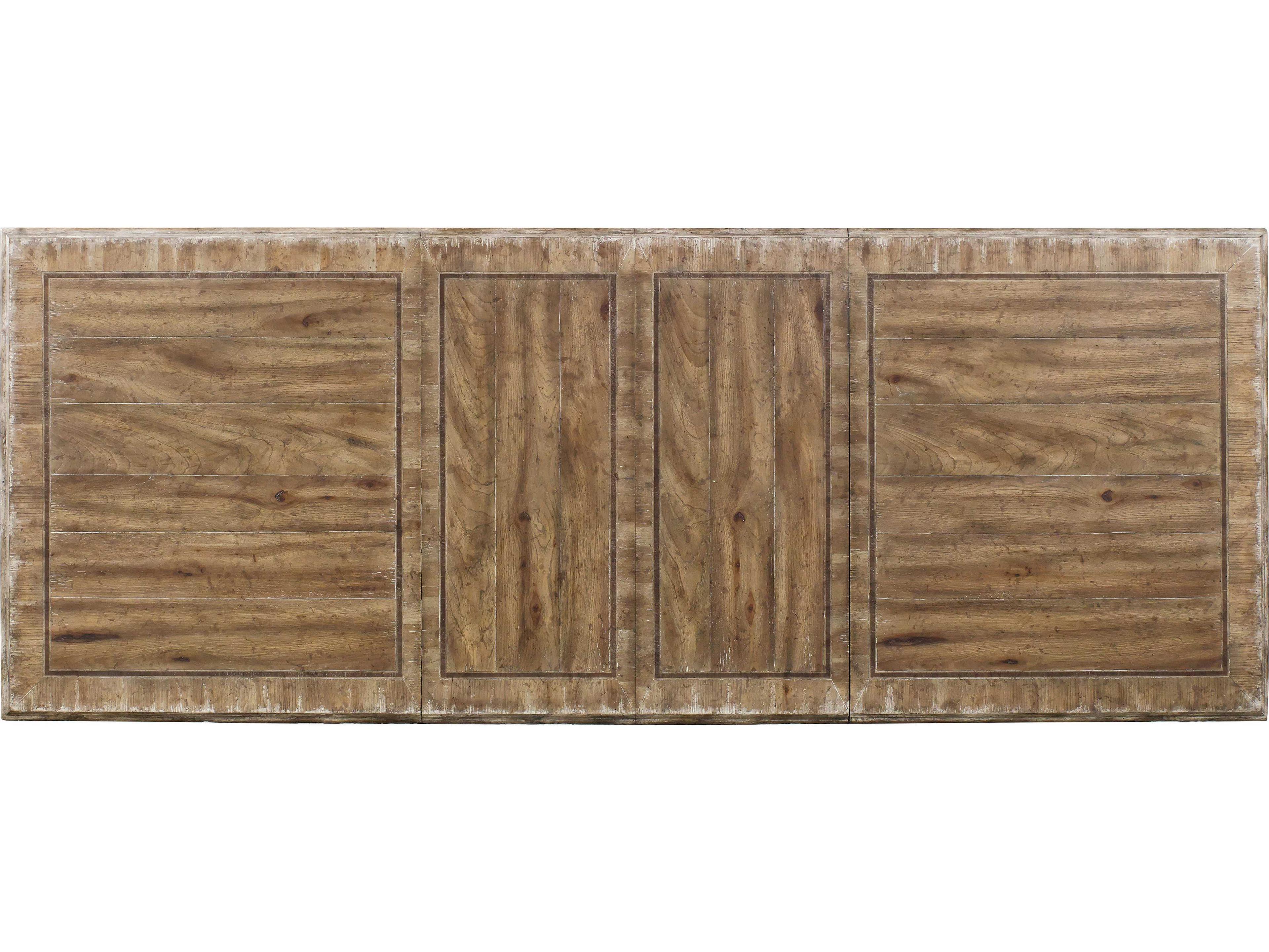 Luxecor Heritage Extendable Rectangular Light Wood Dining Table