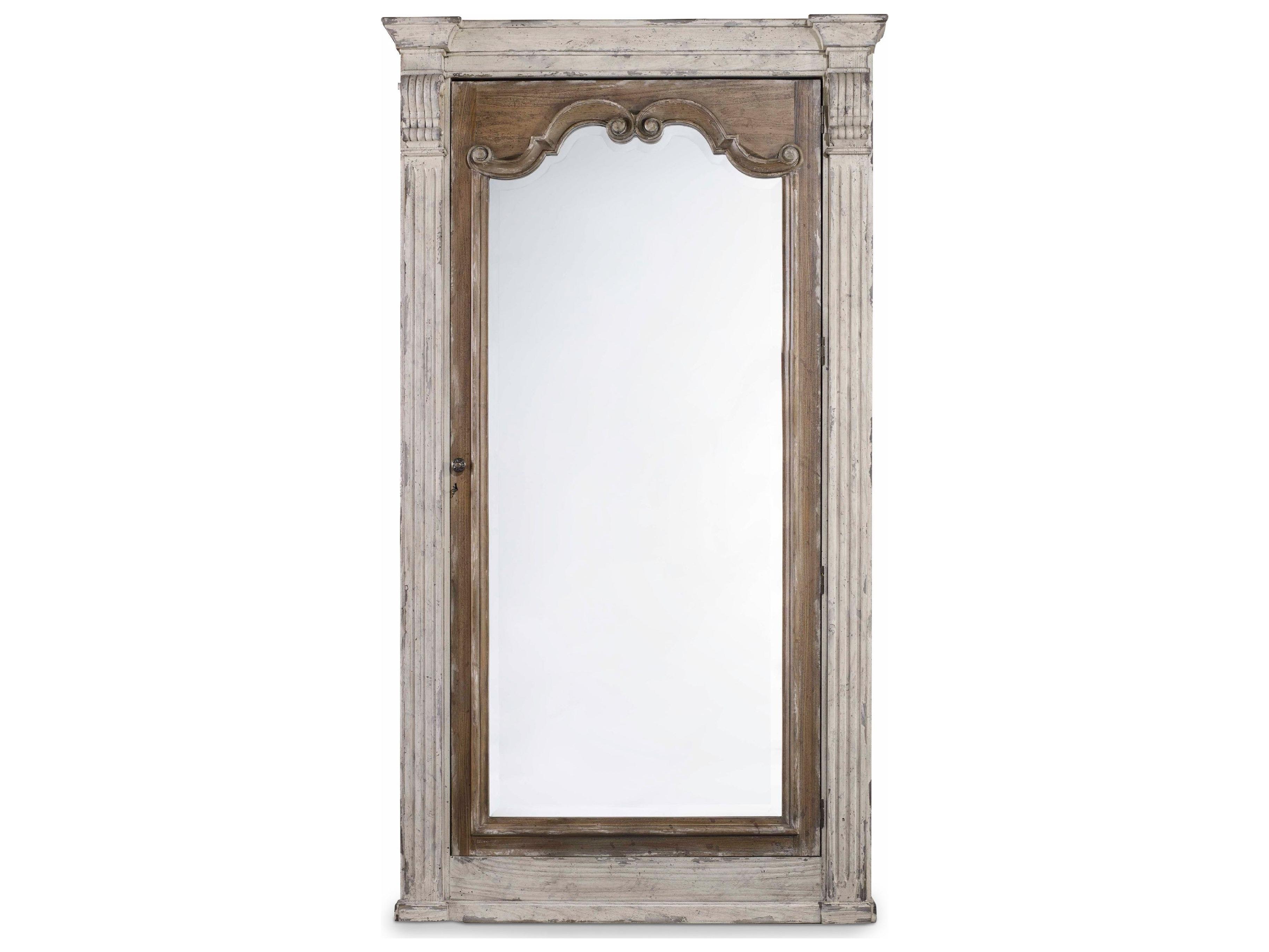 Hooker Furniture Chatelet Rectangular Floor Mirror with Jewelry Armoire Storage