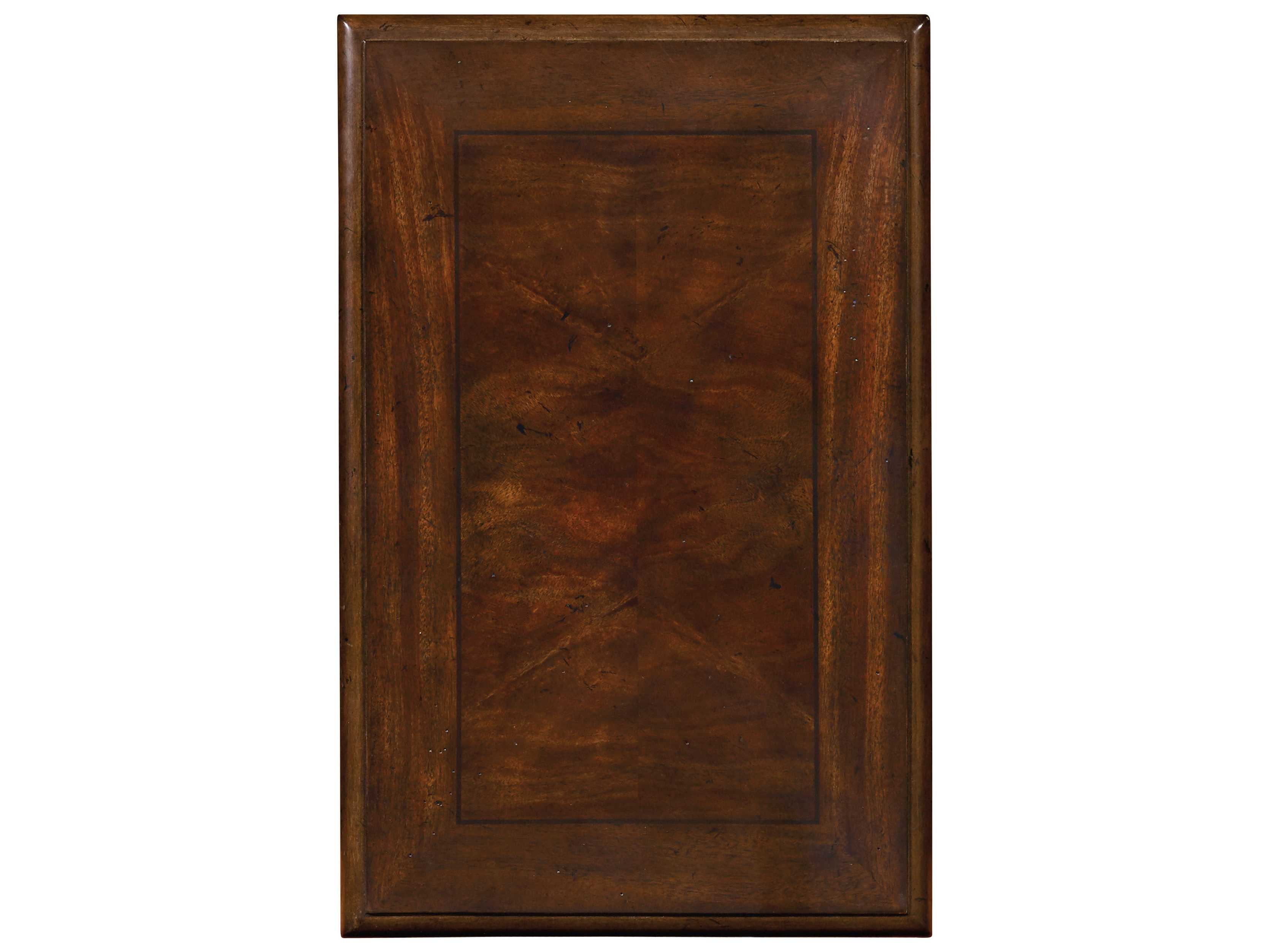 Hooker Furniture Leesburg Chairside Rectangular Features A Rich Dark Wood End Table