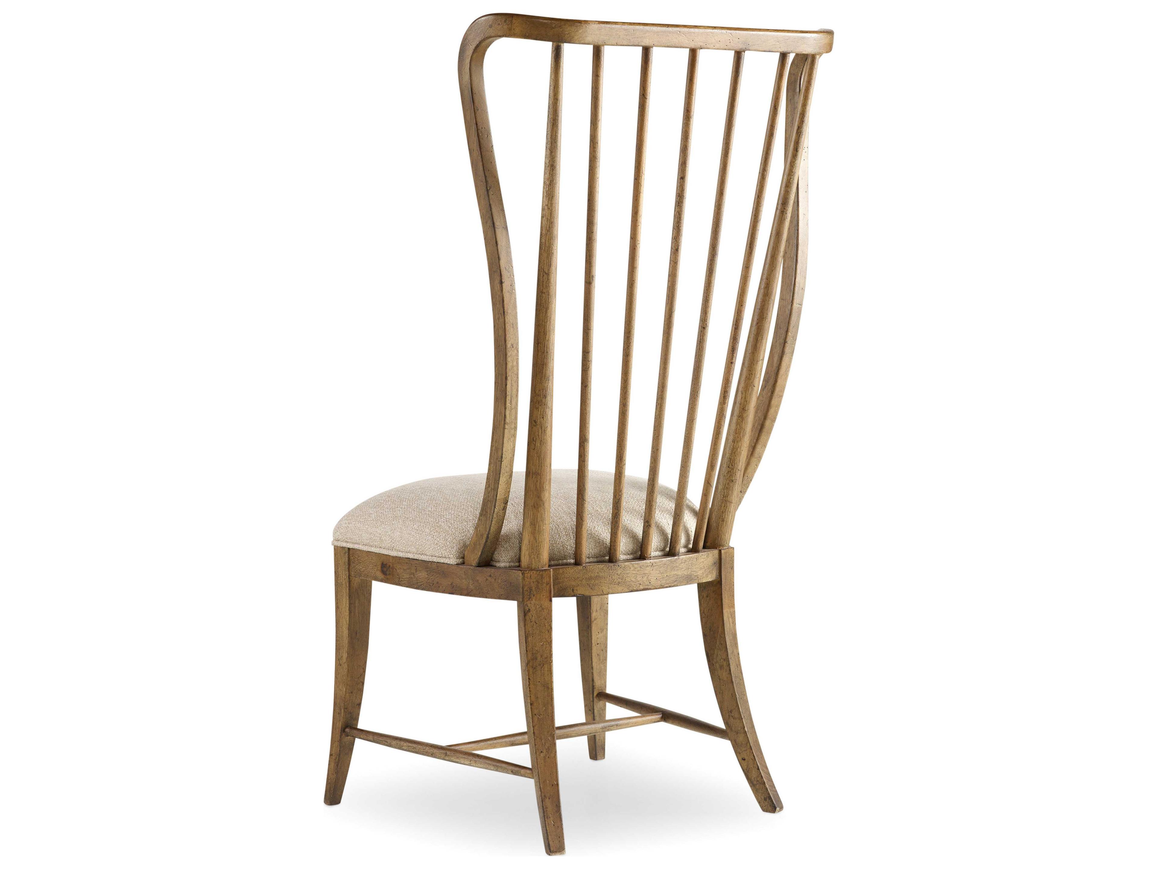 Hooker Furniture Sanctuary Rubberwood Brown Upholstered Side Dining Chair