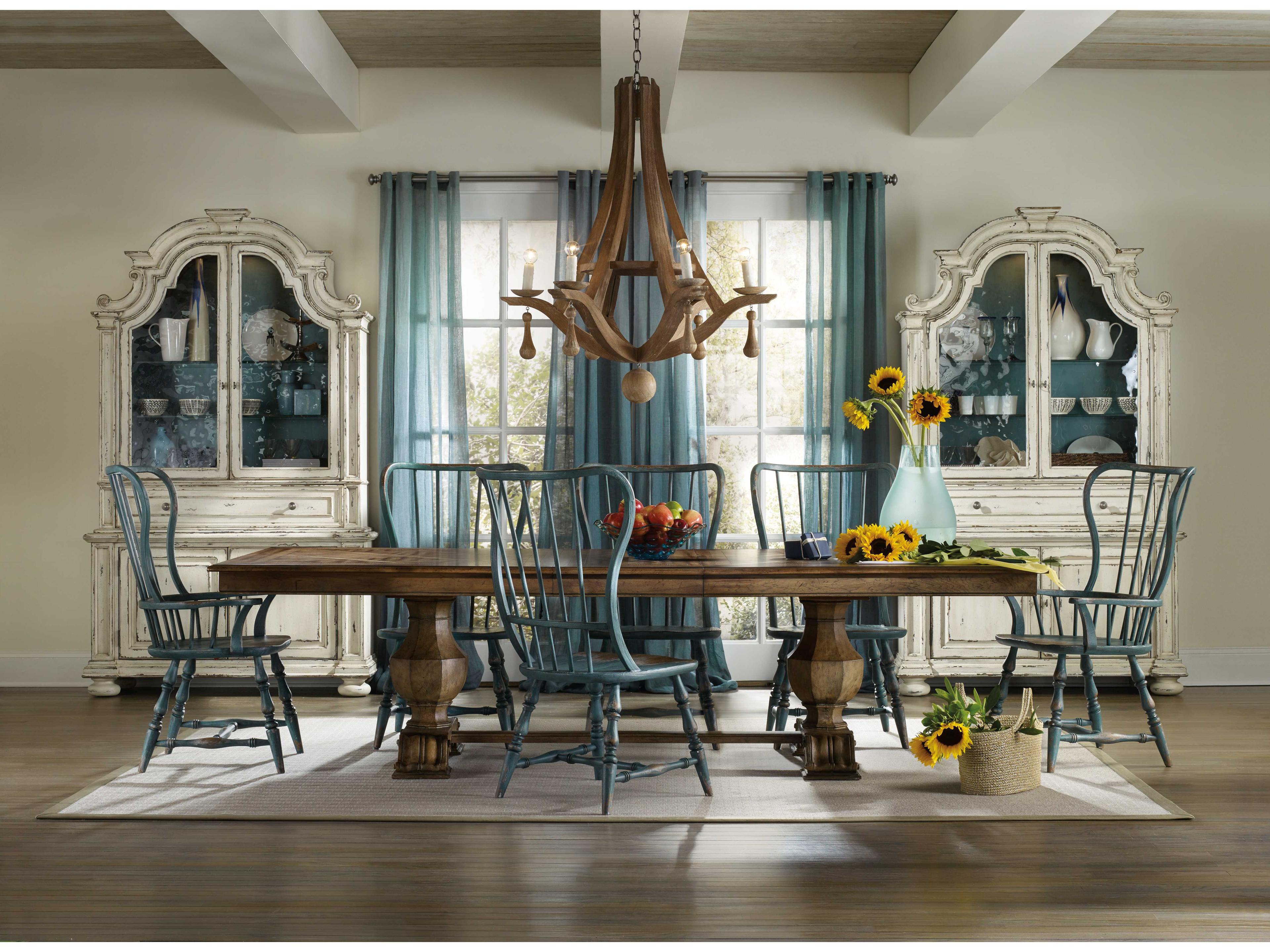 Hooker Furniture Sanctuary Hardwood Blue Side Dining Chair