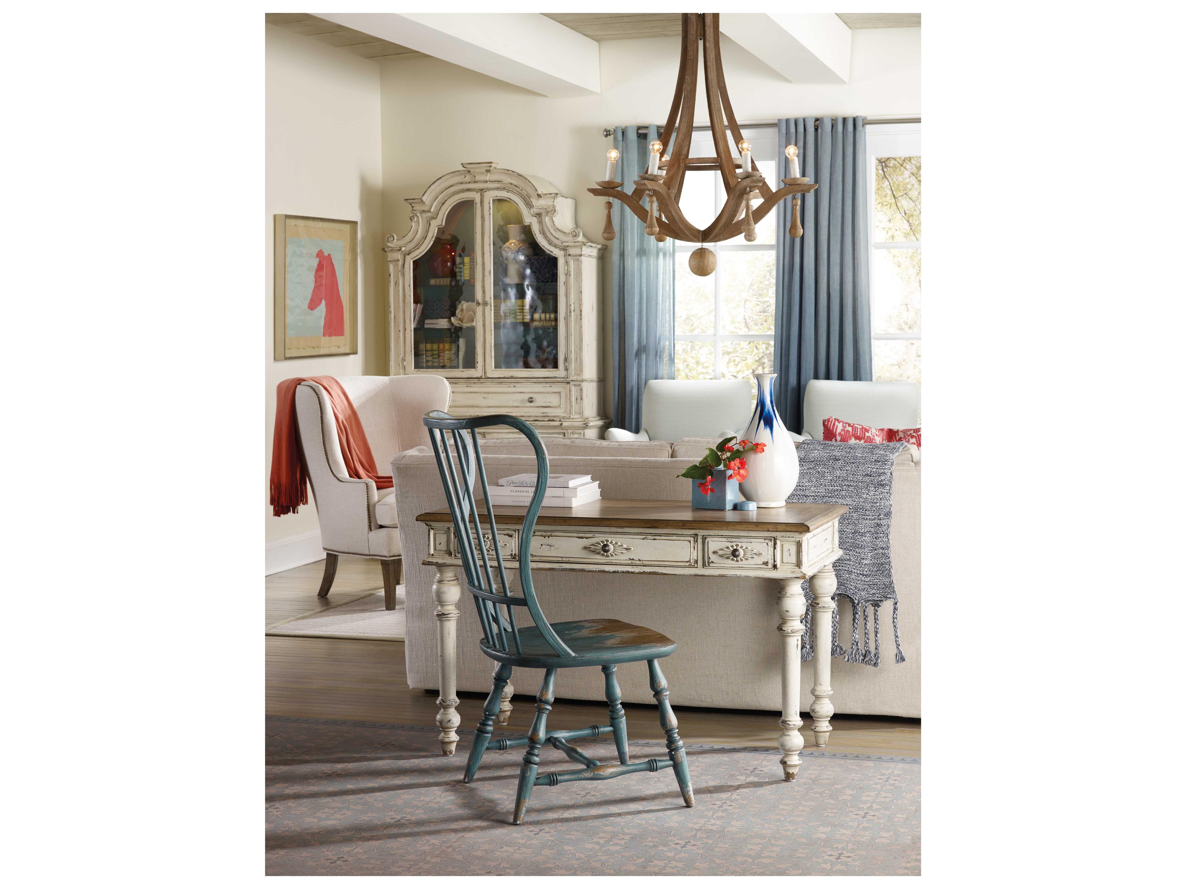 Hooker Furniture Sanctuary Hardwood Blue Side Dining Chair