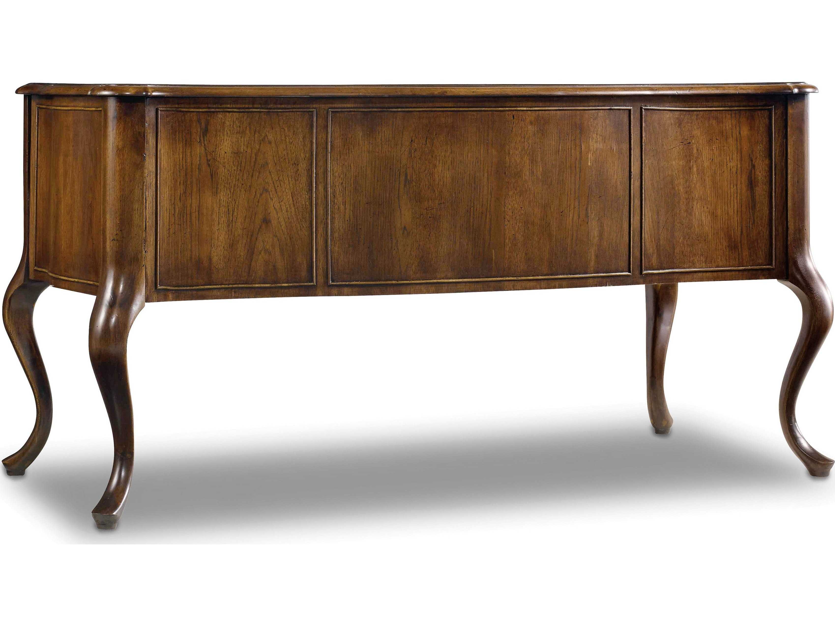 Hooker Furniture Archivist Dark Wood Brown Rubberwood Writing Desk