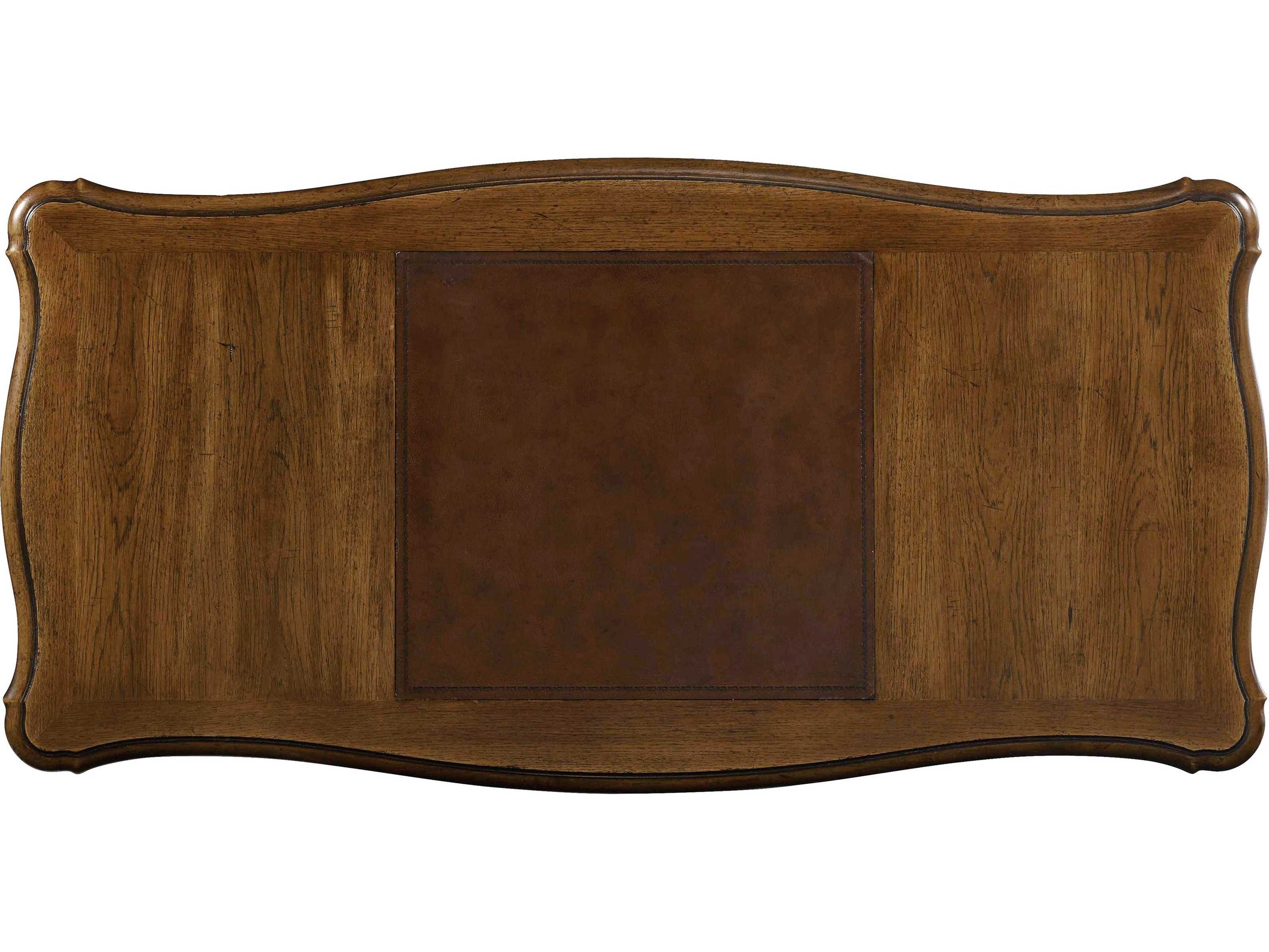 Hooker Furniture Archivist Dark Wood Brown Rubberwood Writing Desk