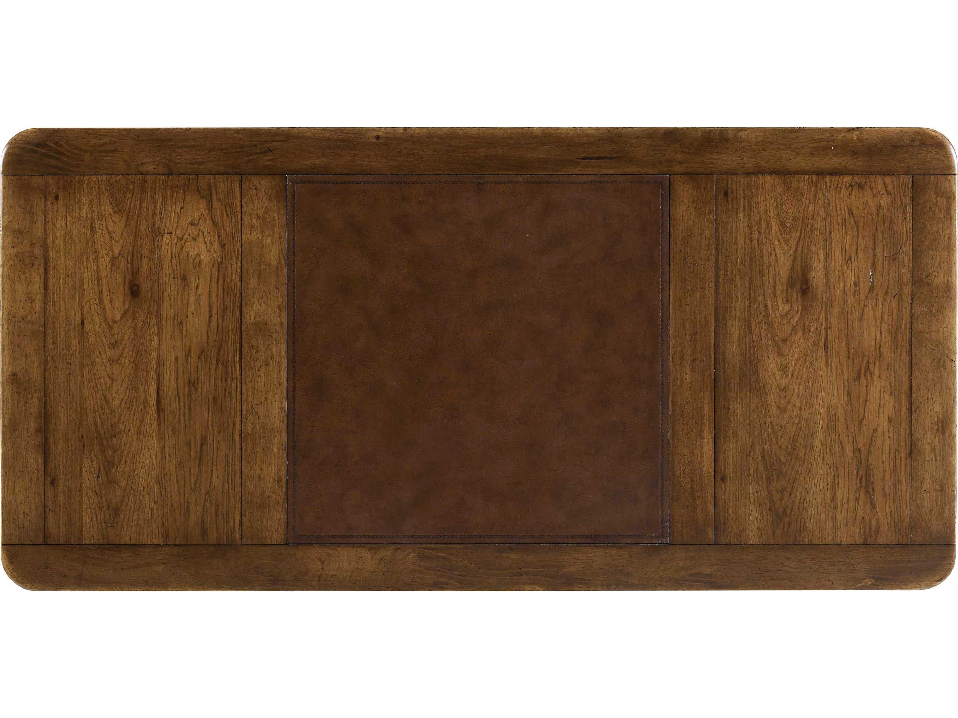 Hooker Furniture Archivist Dark Wood Brown Rubberwood Executive Desk