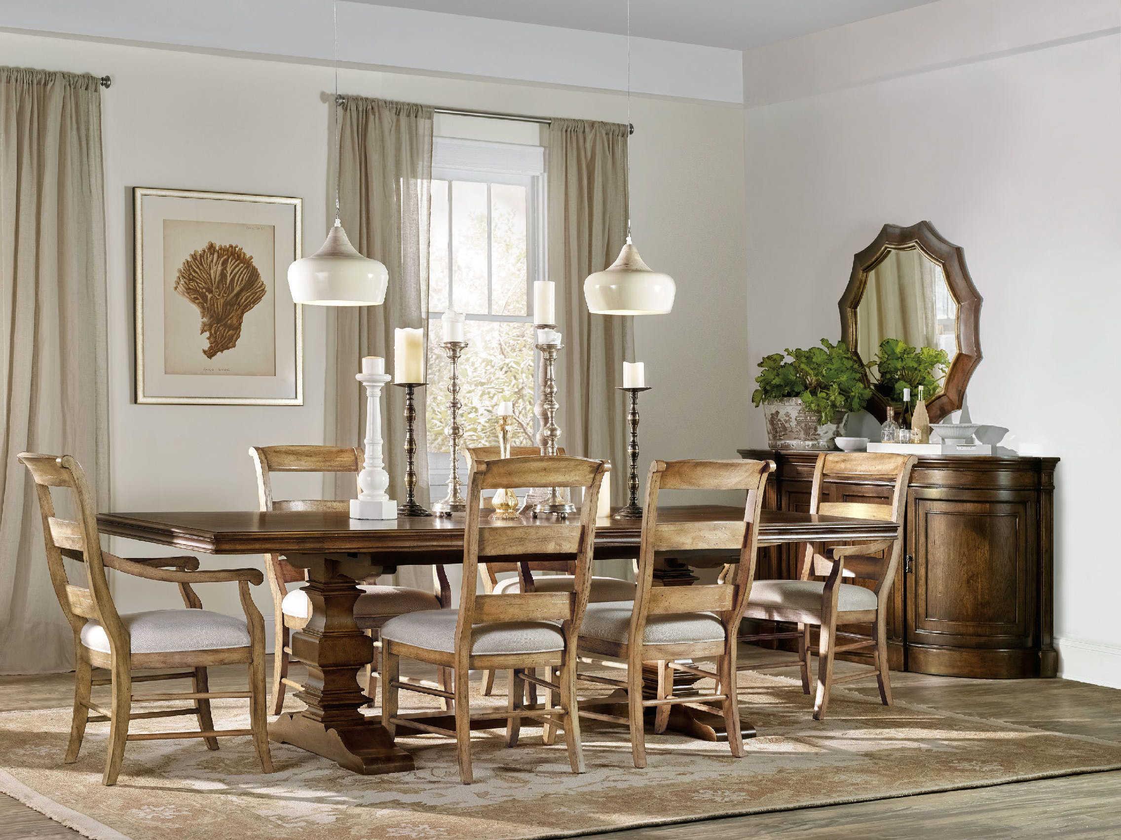 Hooker Furniture Archivist Rectangular Dark Wood Dining Table