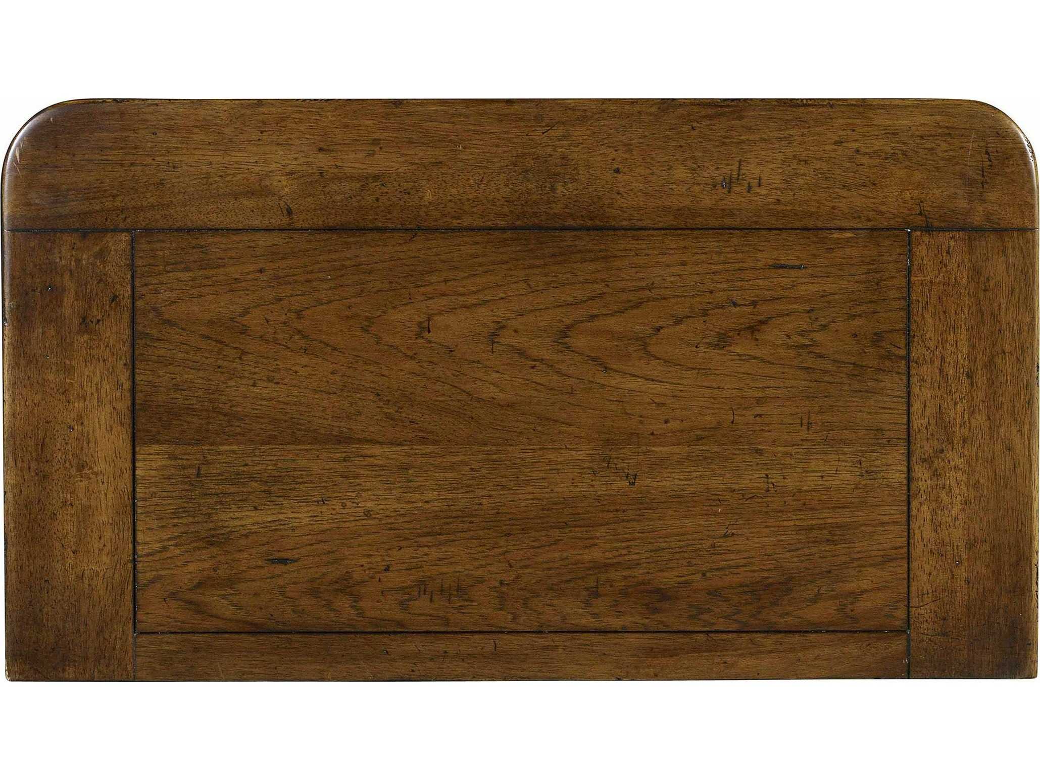 Hooker Furniture Archivist 3-Drawers Brown Rubberwood Nightstand