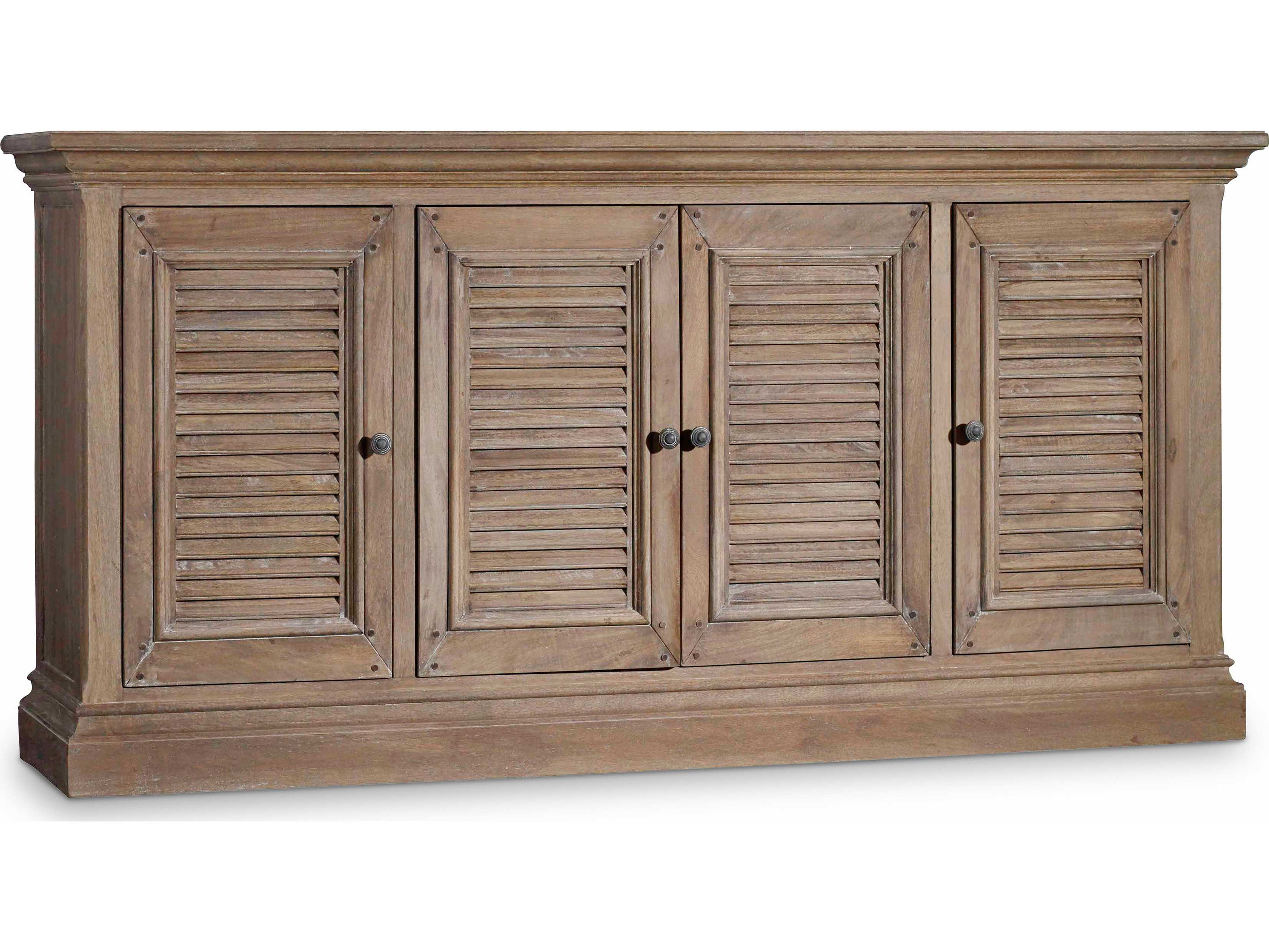 Luxecor 72" Hardwood Light Natural Media Console