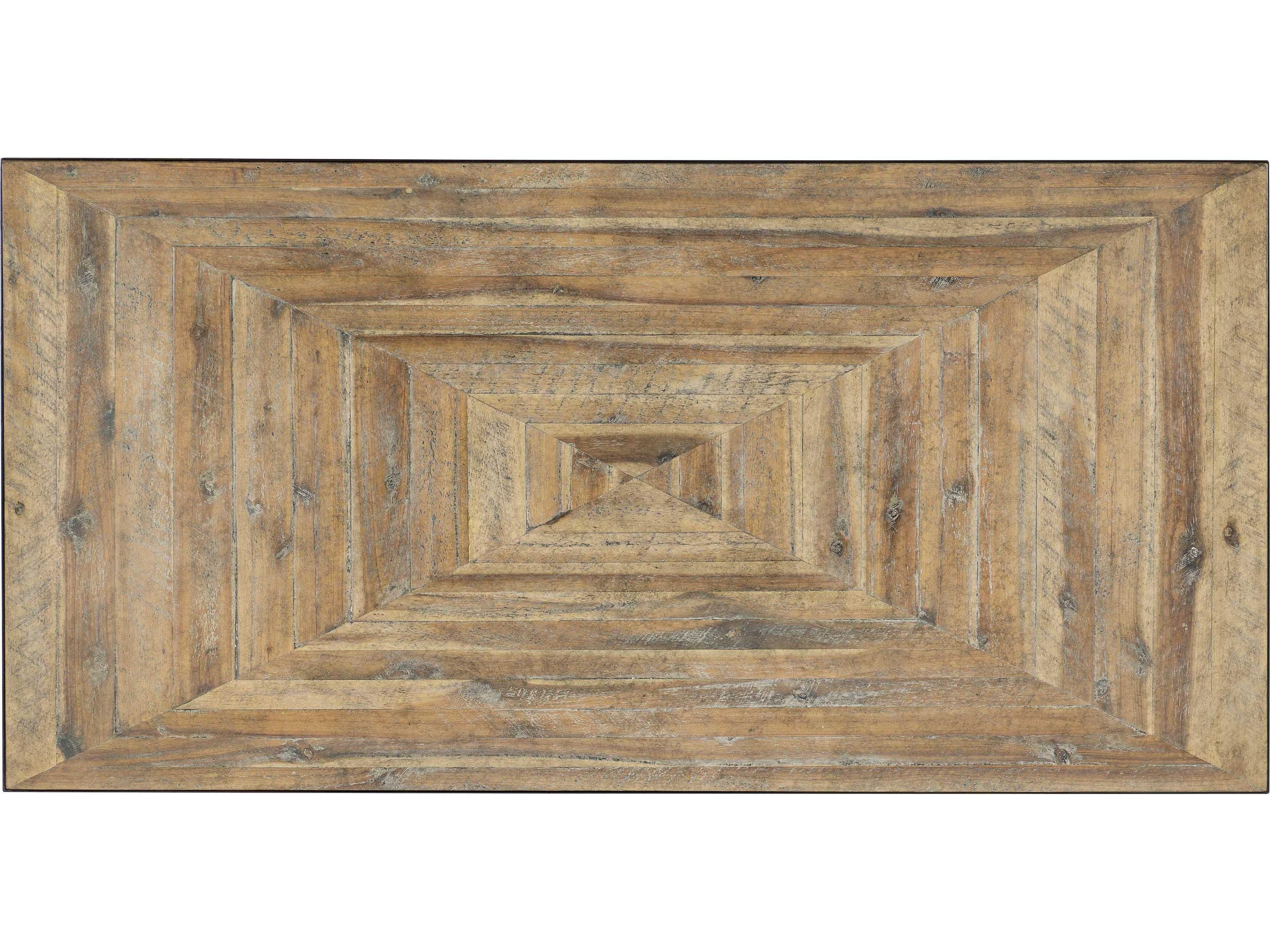 Hooker Furniture St Armand Light Natural Antique Bronze Brown Acacia Wood Secretary Desk