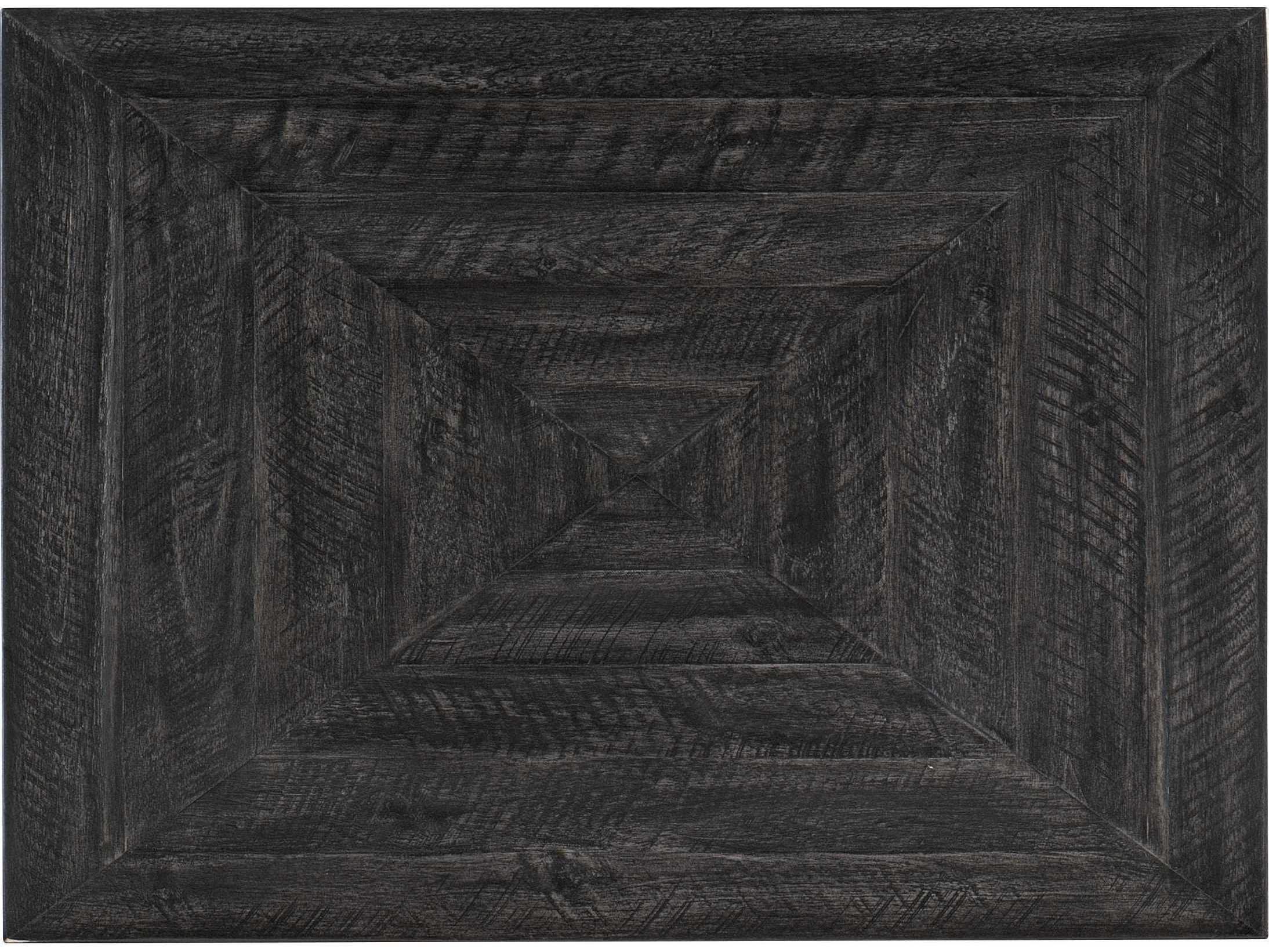 Hooker Furniture St Armand Rectangular Wood Black Brushed Pewter End Table