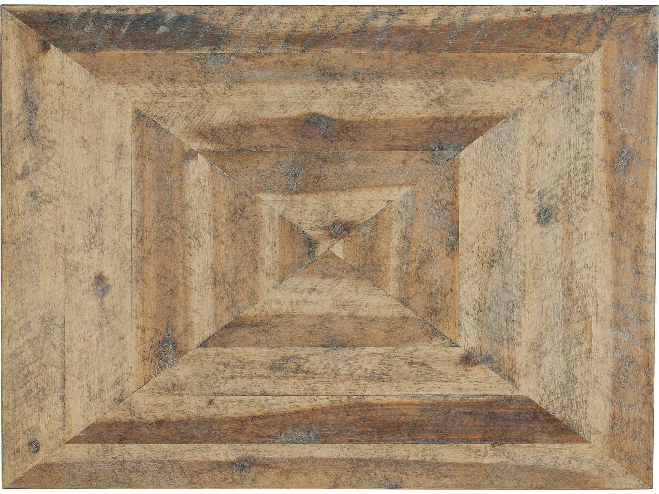 Hooker Furniture St Armand Rectangular Wood Light Natural Antique Bronze End Table