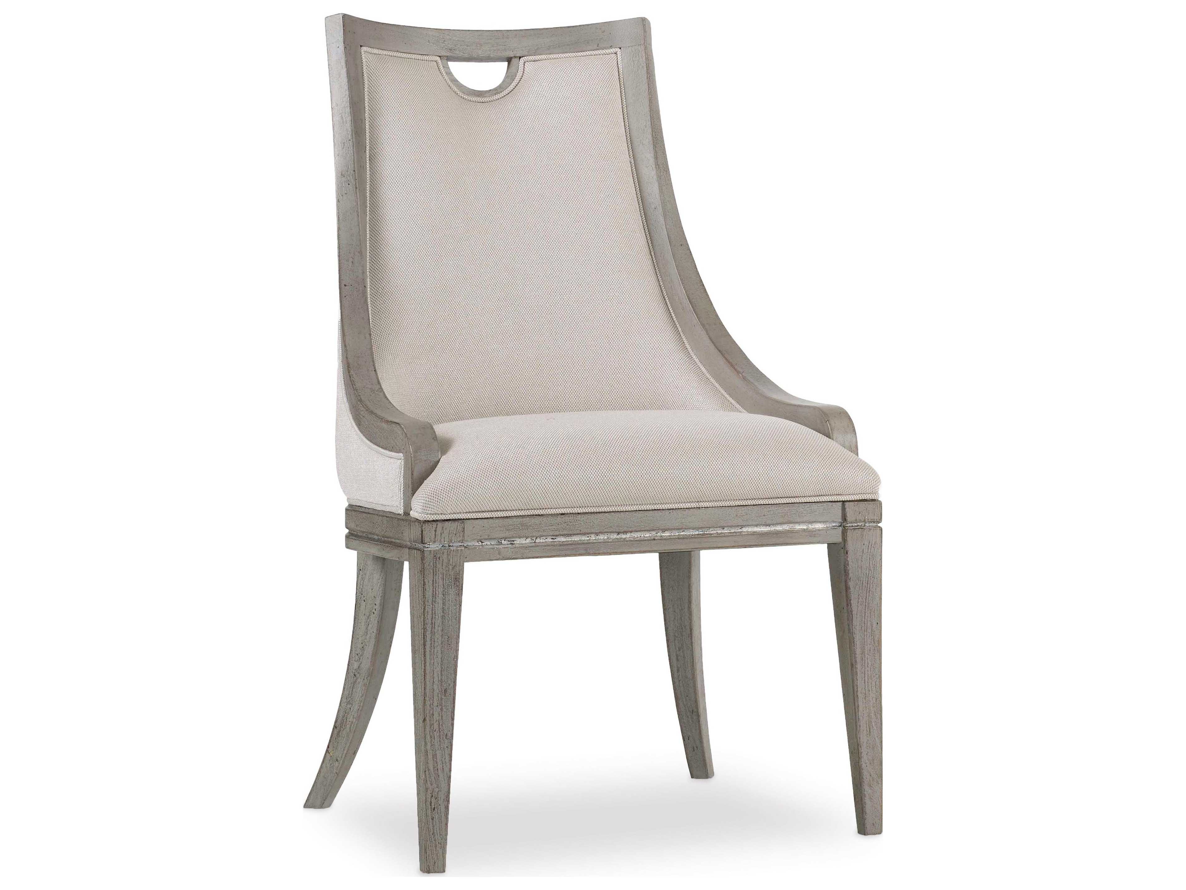 Hooker Furniture Sanctuary Hardwood Gray Upholstered Side Dining Chair