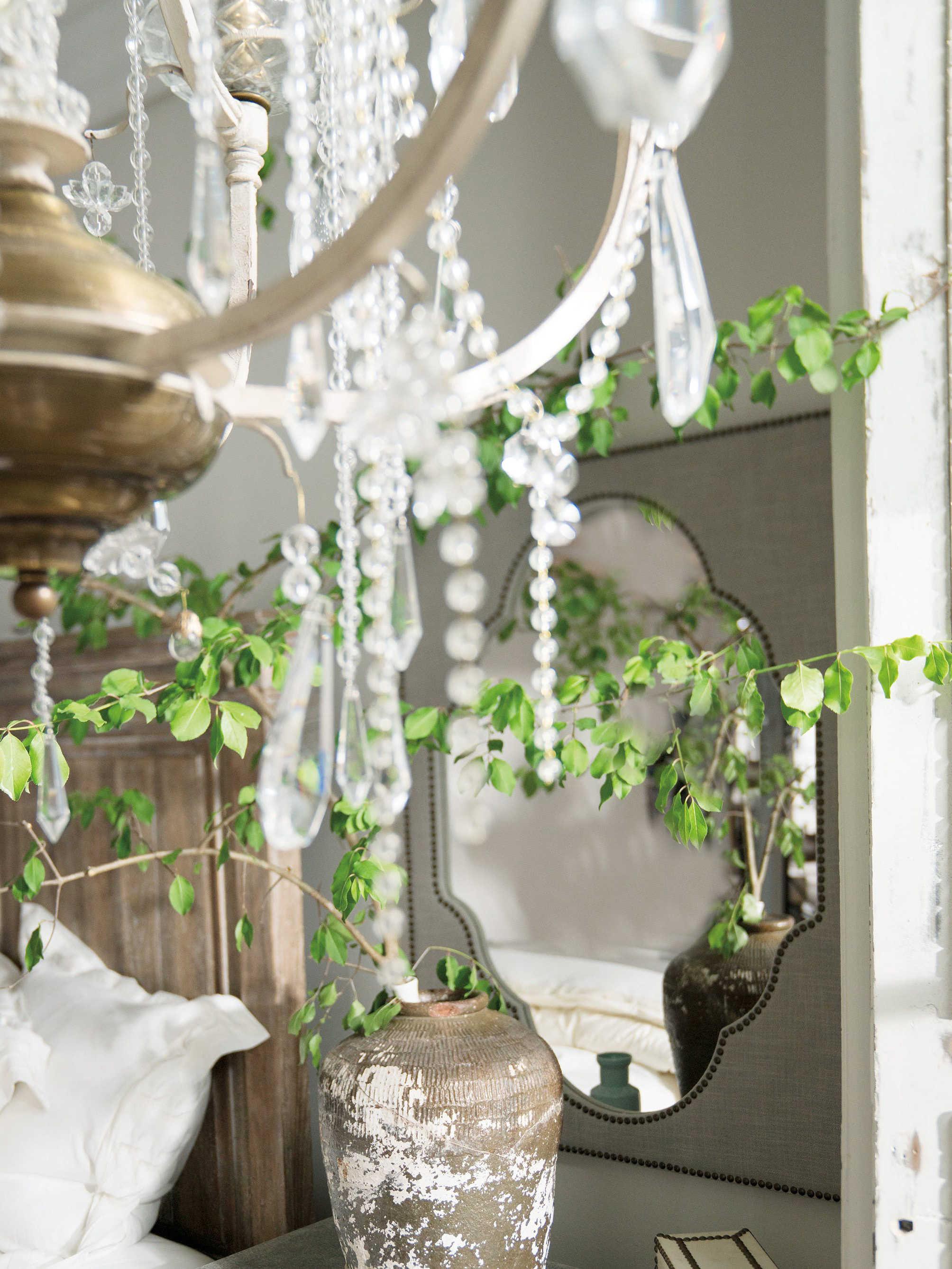 Hooker Furniture Boheme Nourmand Linen Wrapped Wall Mirror