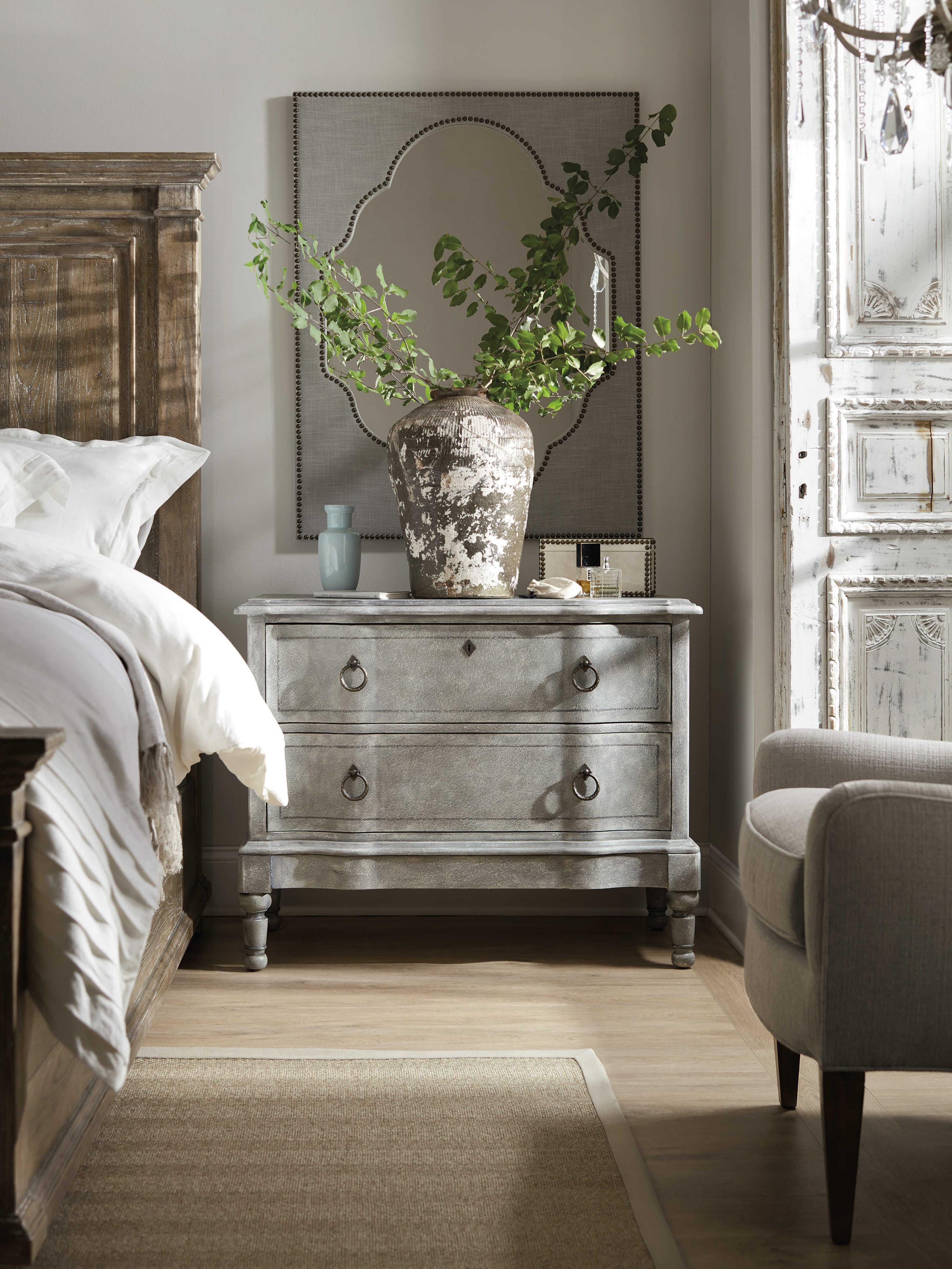 Hooker Furniture Boheme 2-Drawers Cedar Wood Chest Nightstand