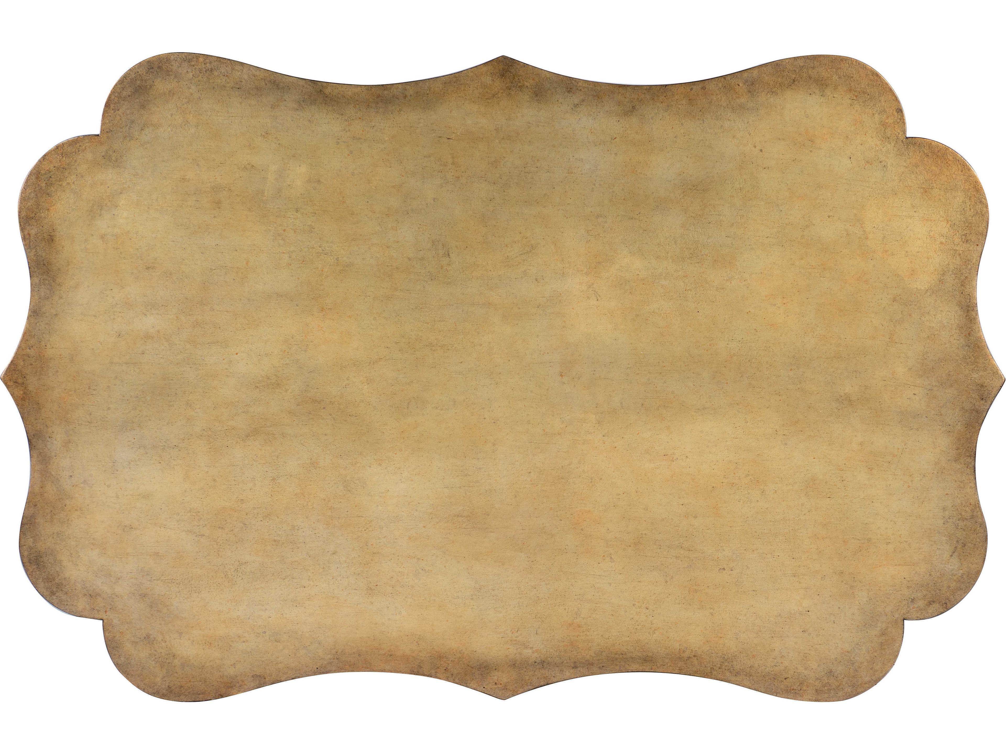 Hooker Furniture Melange Tevis Bluff Rectangular Wood Gold Cocktail Table