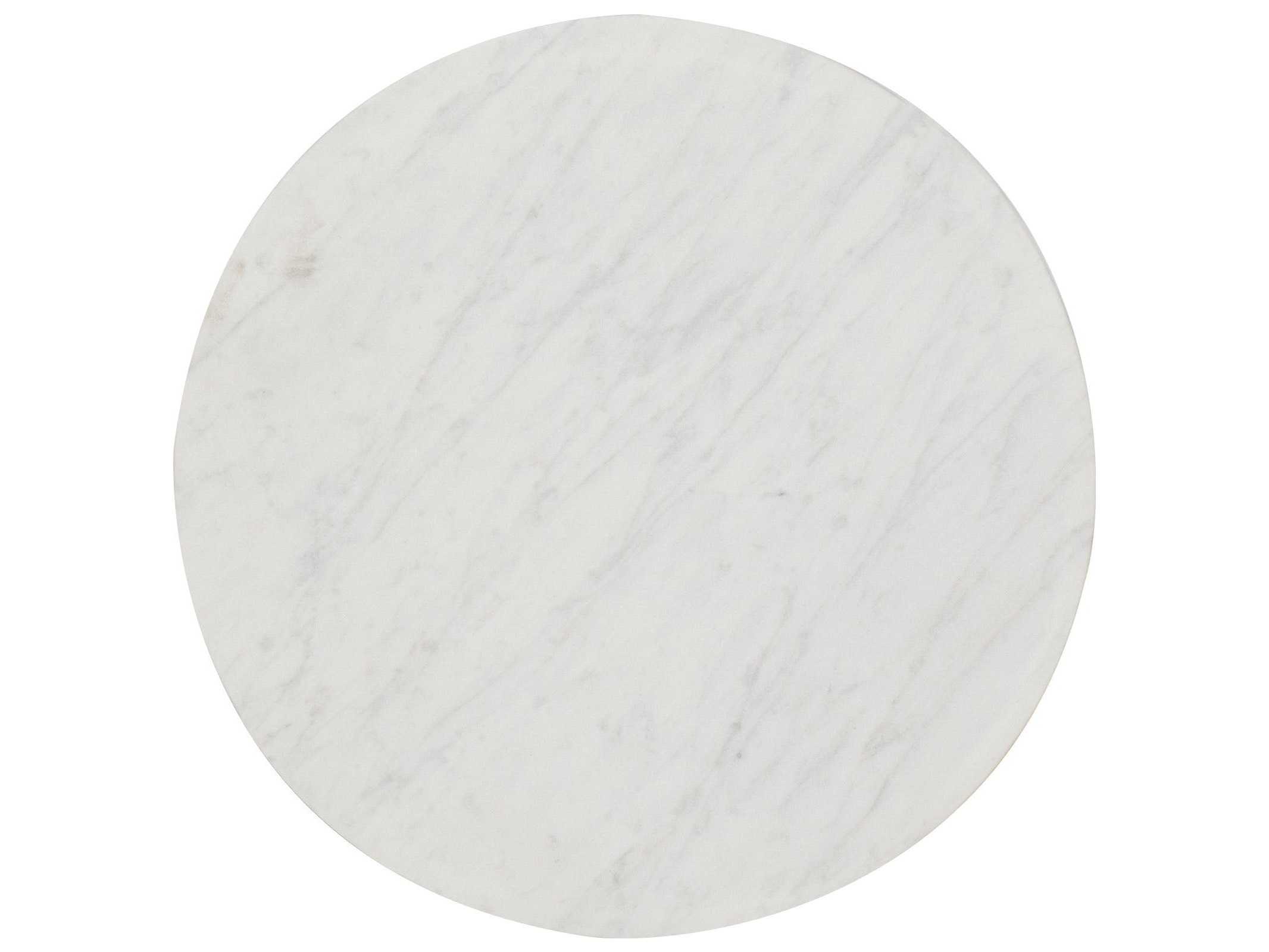 Hooker Furniture Beaumont Martini Round Waxed Marble Ingot Sandblasted End Table