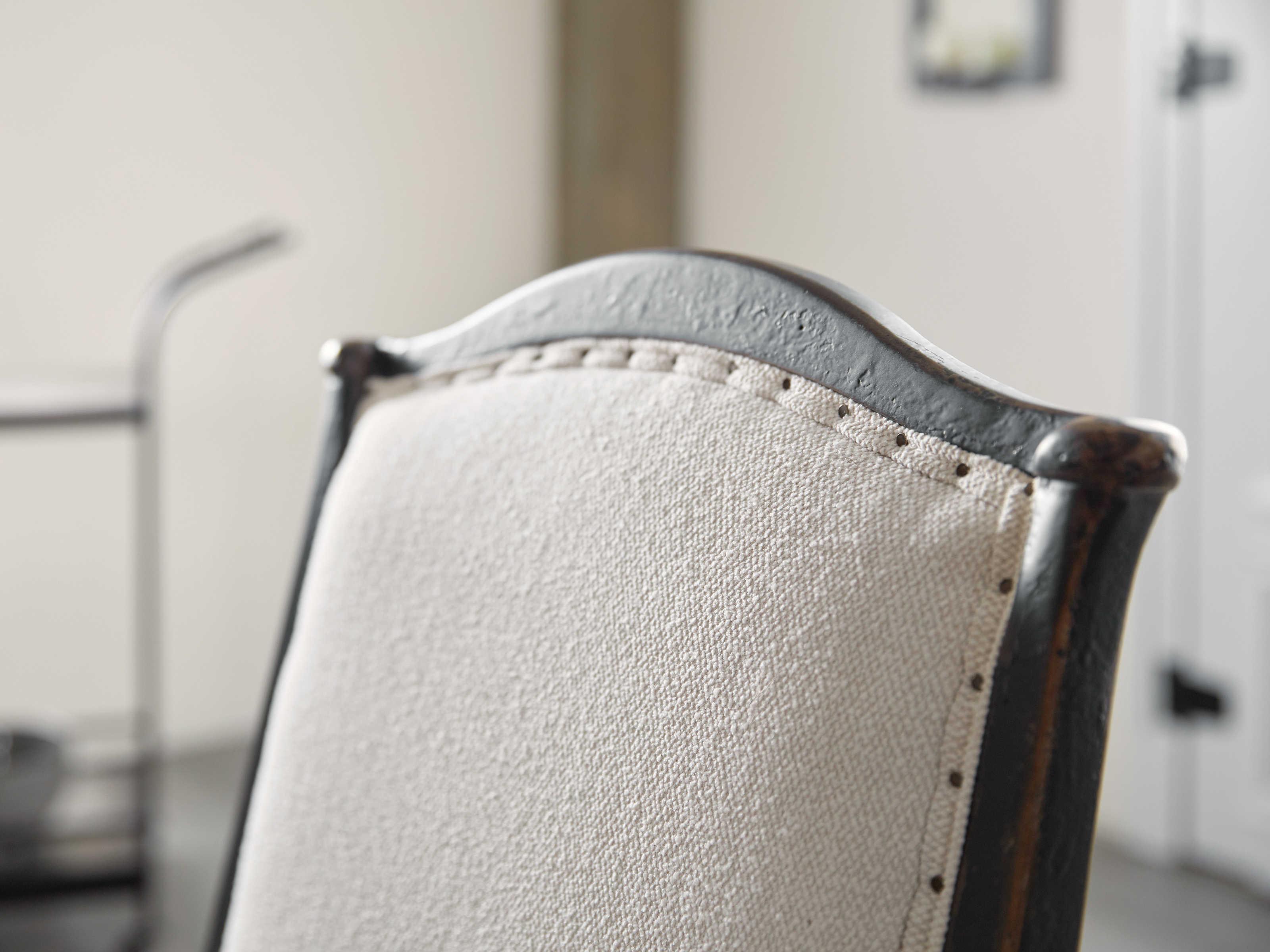 Hooker Furniture Ciao Bella White Upholstered Arm Dining Chair