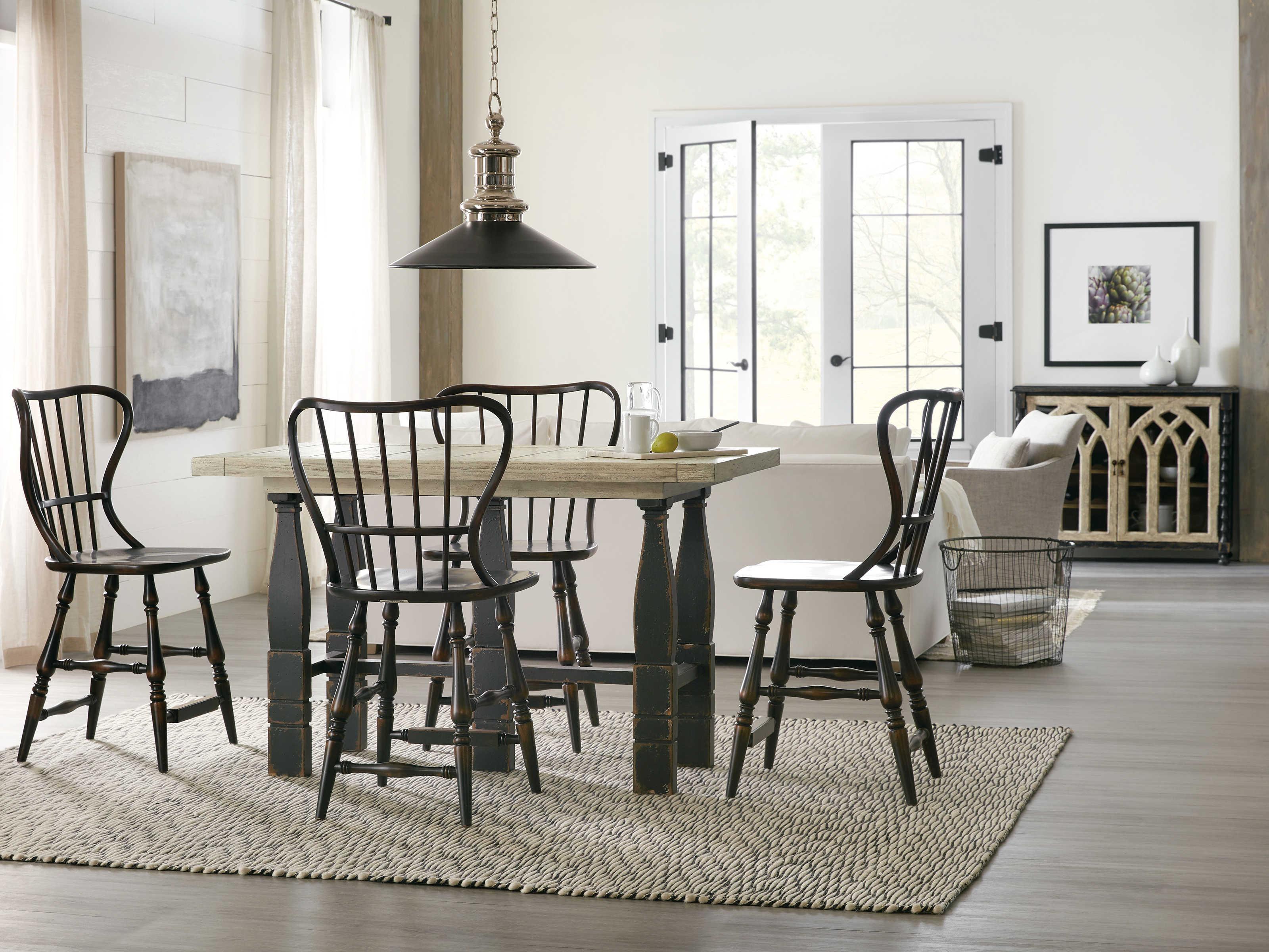 Hooker Furniture Ciao Bella Poplar Wood Black Counter Stool