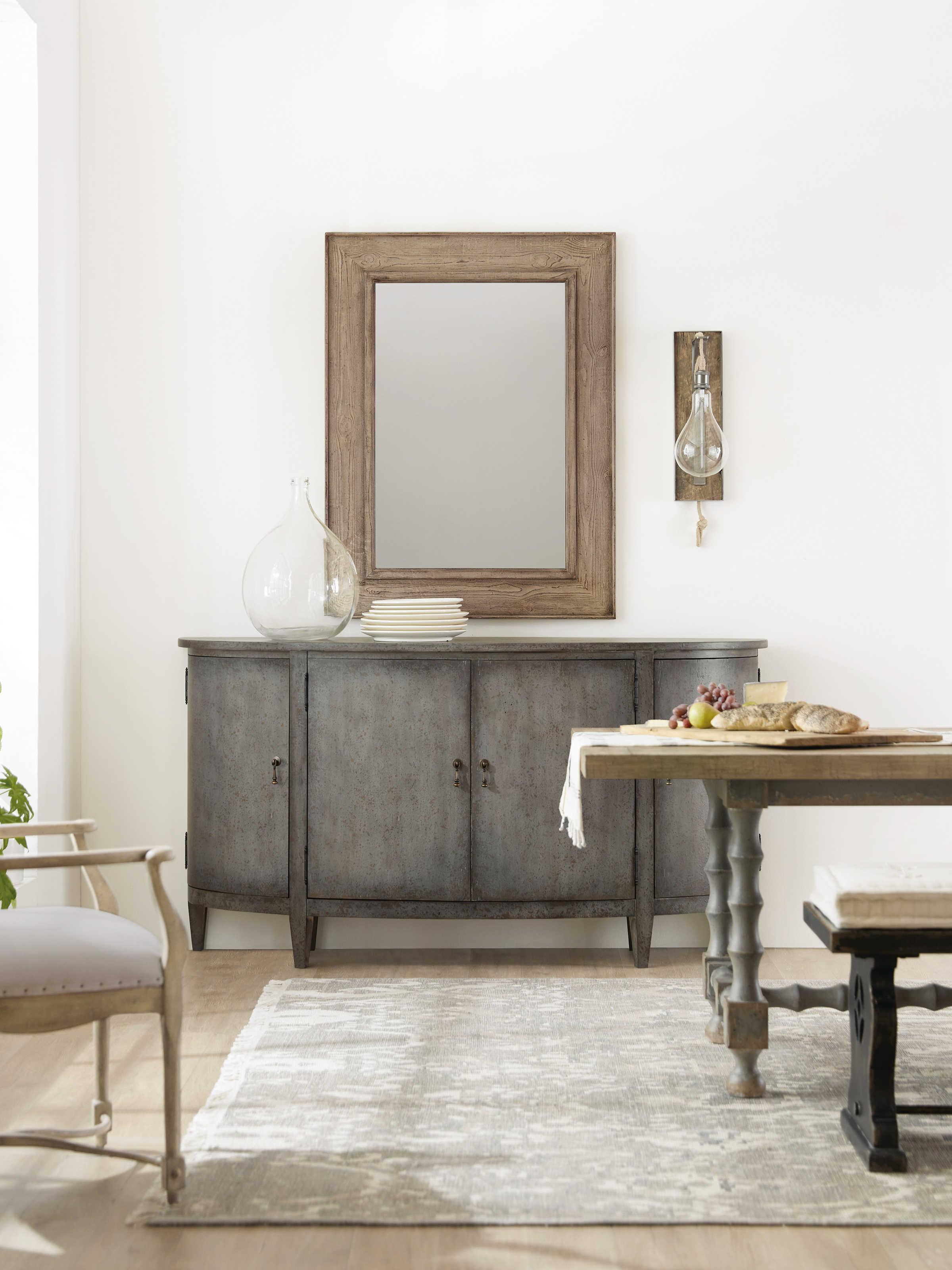 Hooker Furniture Ciao Bella 72" Hardwood Gray Sideboard