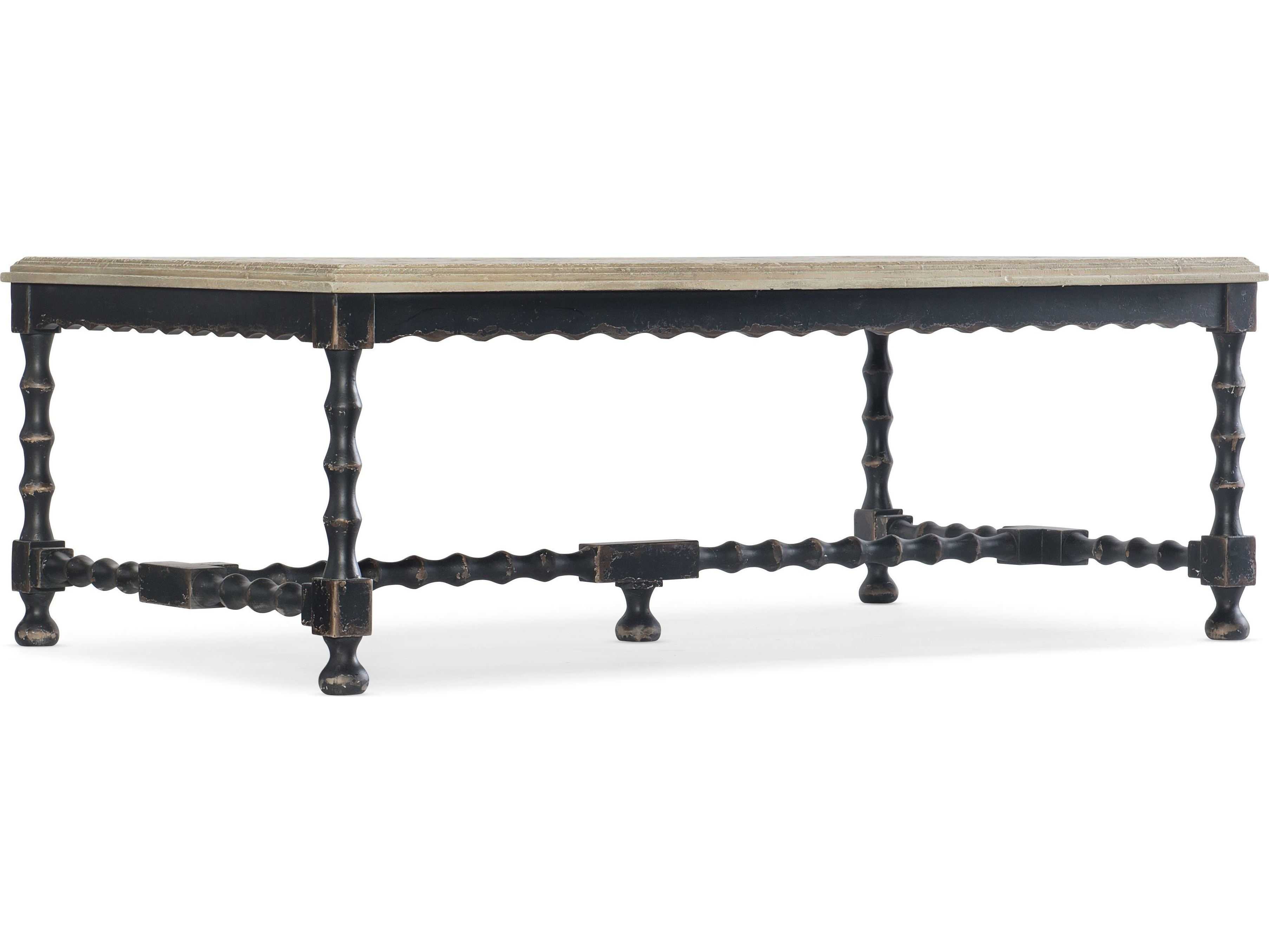 Hooker Furniture Ciao Bella Rectangular Wood Black Cocktail Table